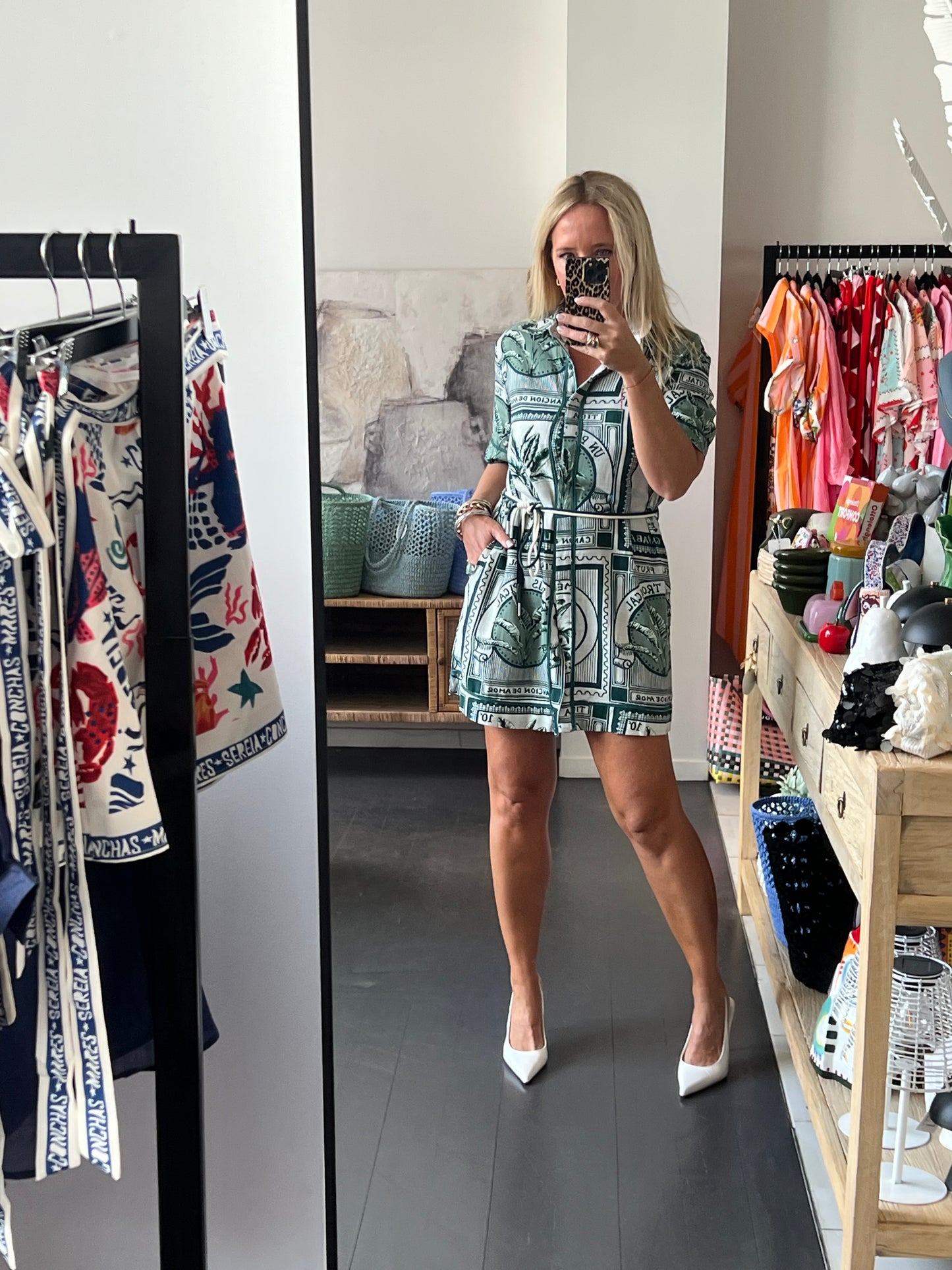Costa Rica Linen Shirt Dress