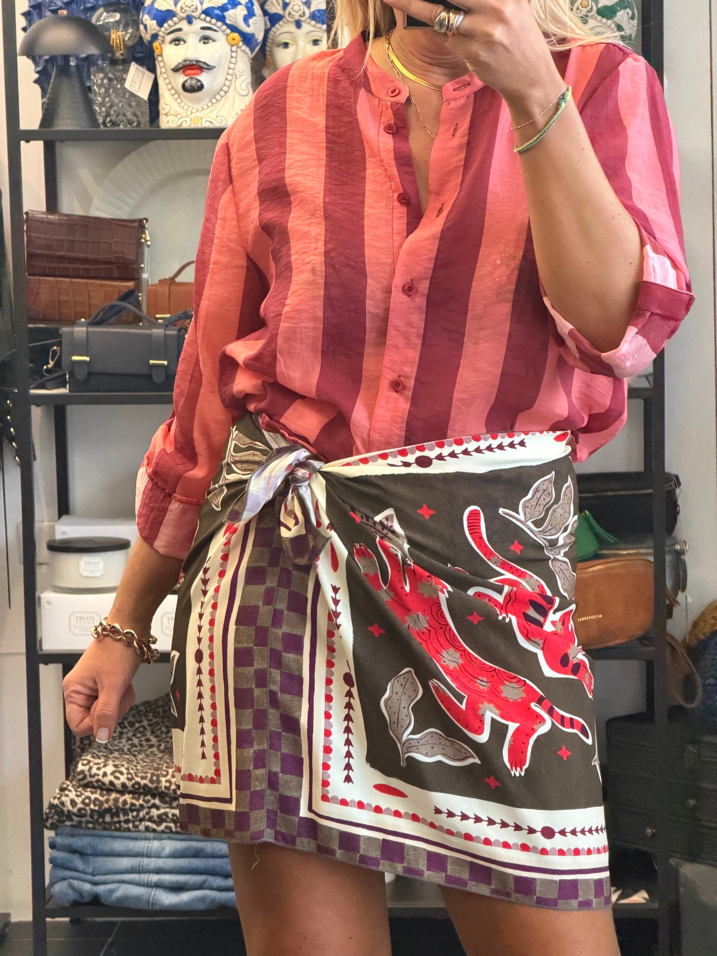 Mini Wrap Skirt- Plum by Have One