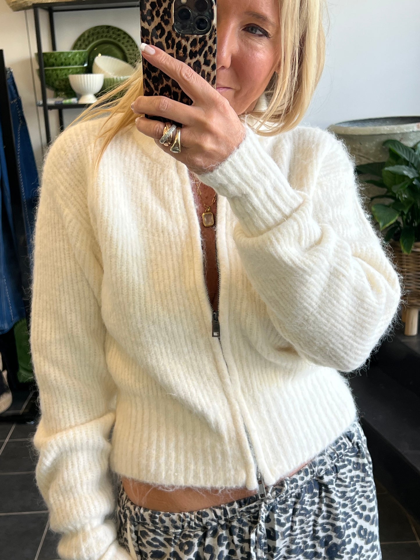 Zip Knit - winter white