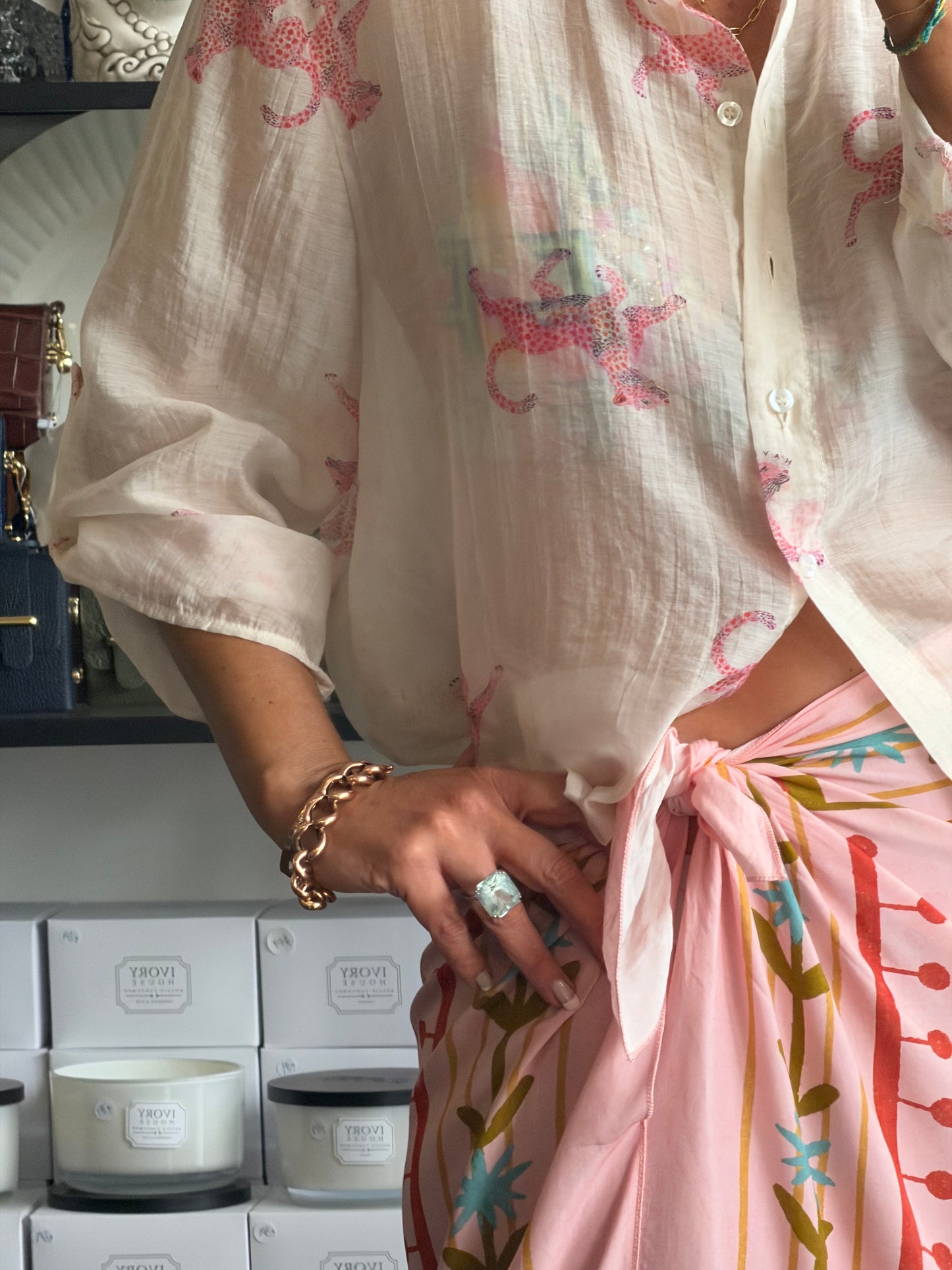 Long Wrap Skirt pink - Have One