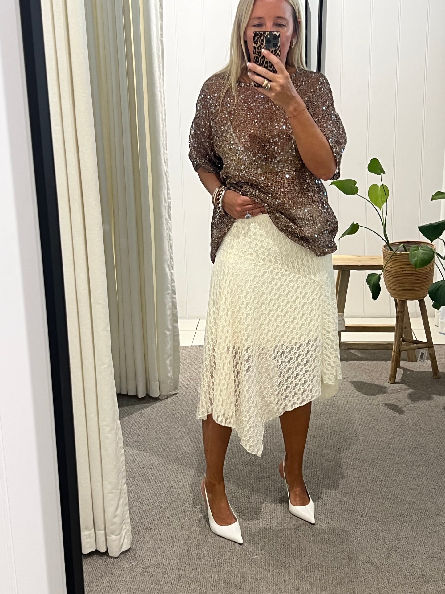 Lace Skirt - milk