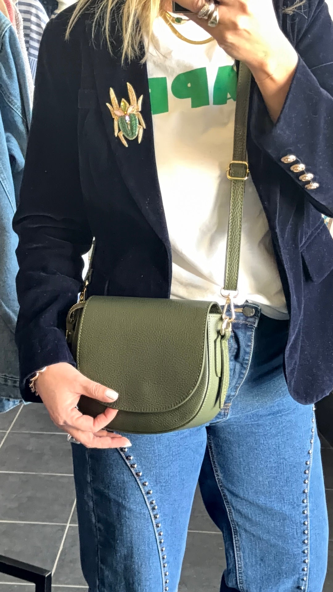 Maison FANLI Leather Gabrielle bag