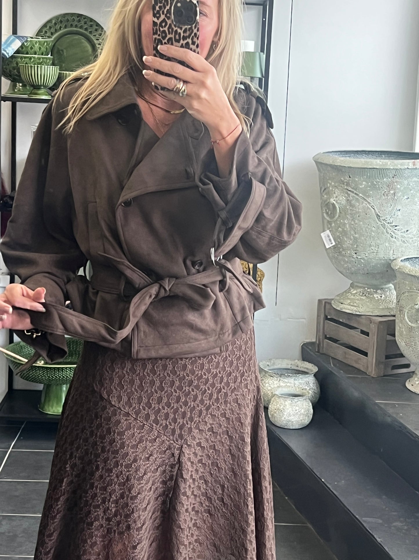 Cropped Trench Jacket