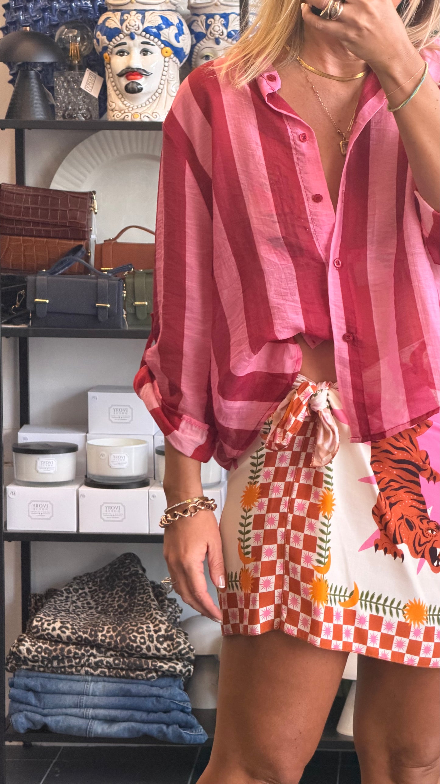 Stripe Shirt - pink & berry by Have One