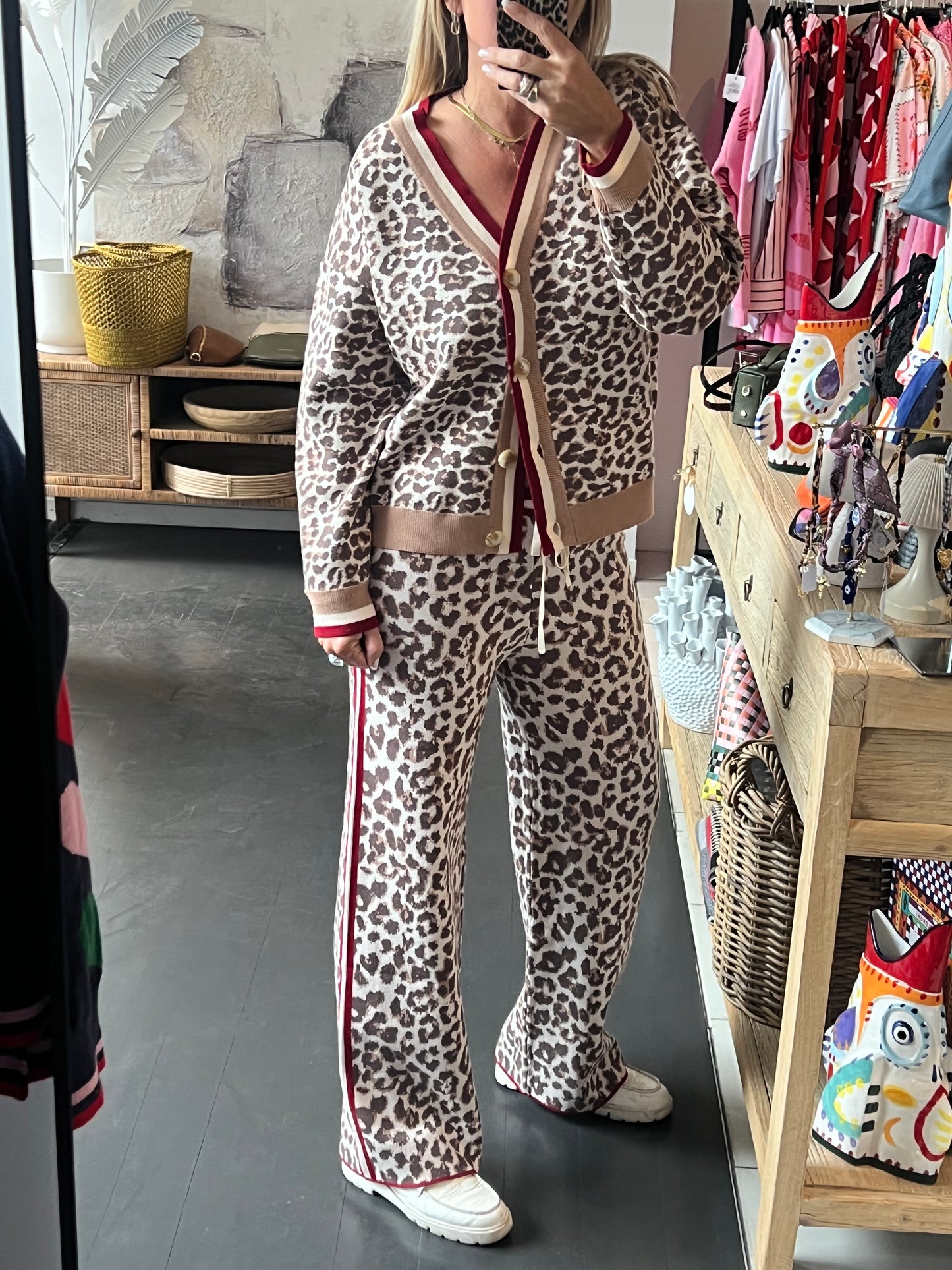 Luxe Leopard Knit Pants