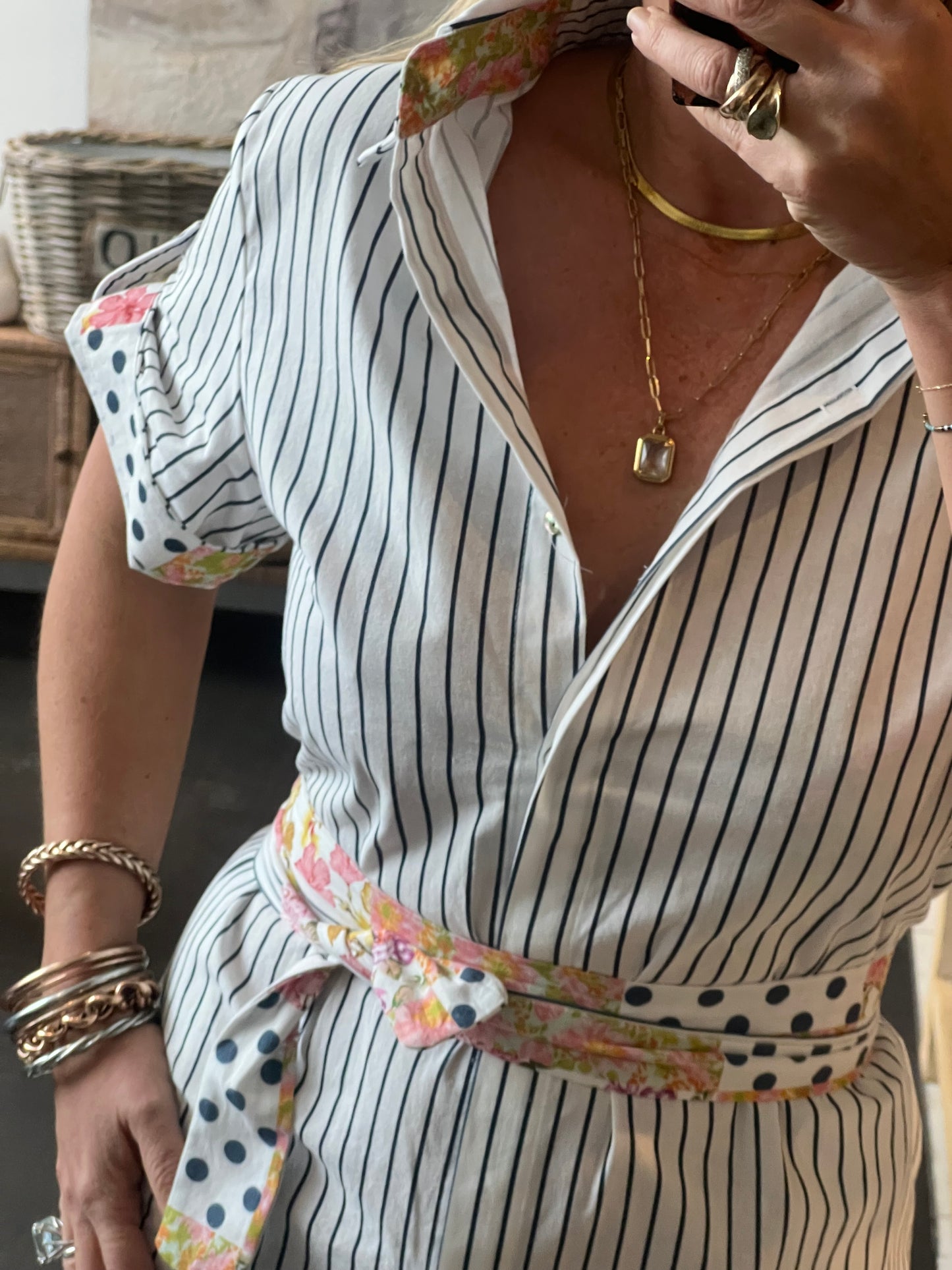 Pinstripe - Stripe Shirt Dress