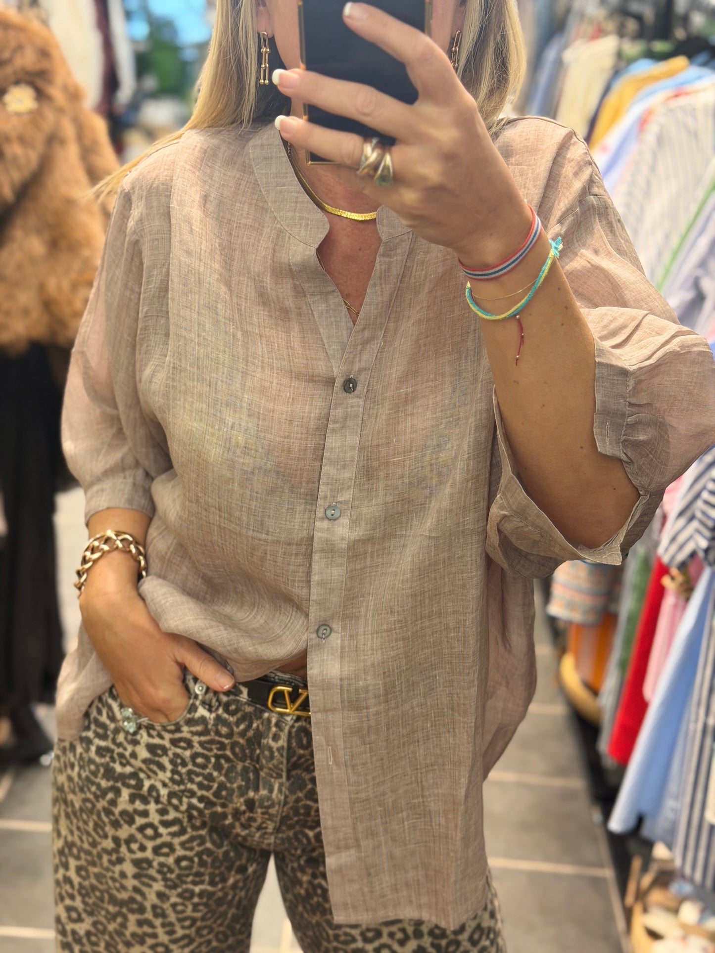 Linen Travel Shirt - choose your colour