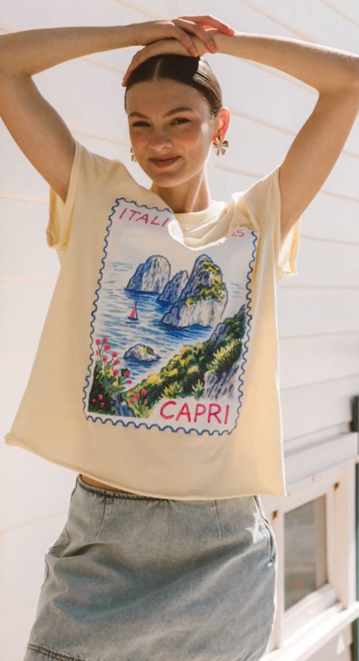 Capri T-Shirt - yellow