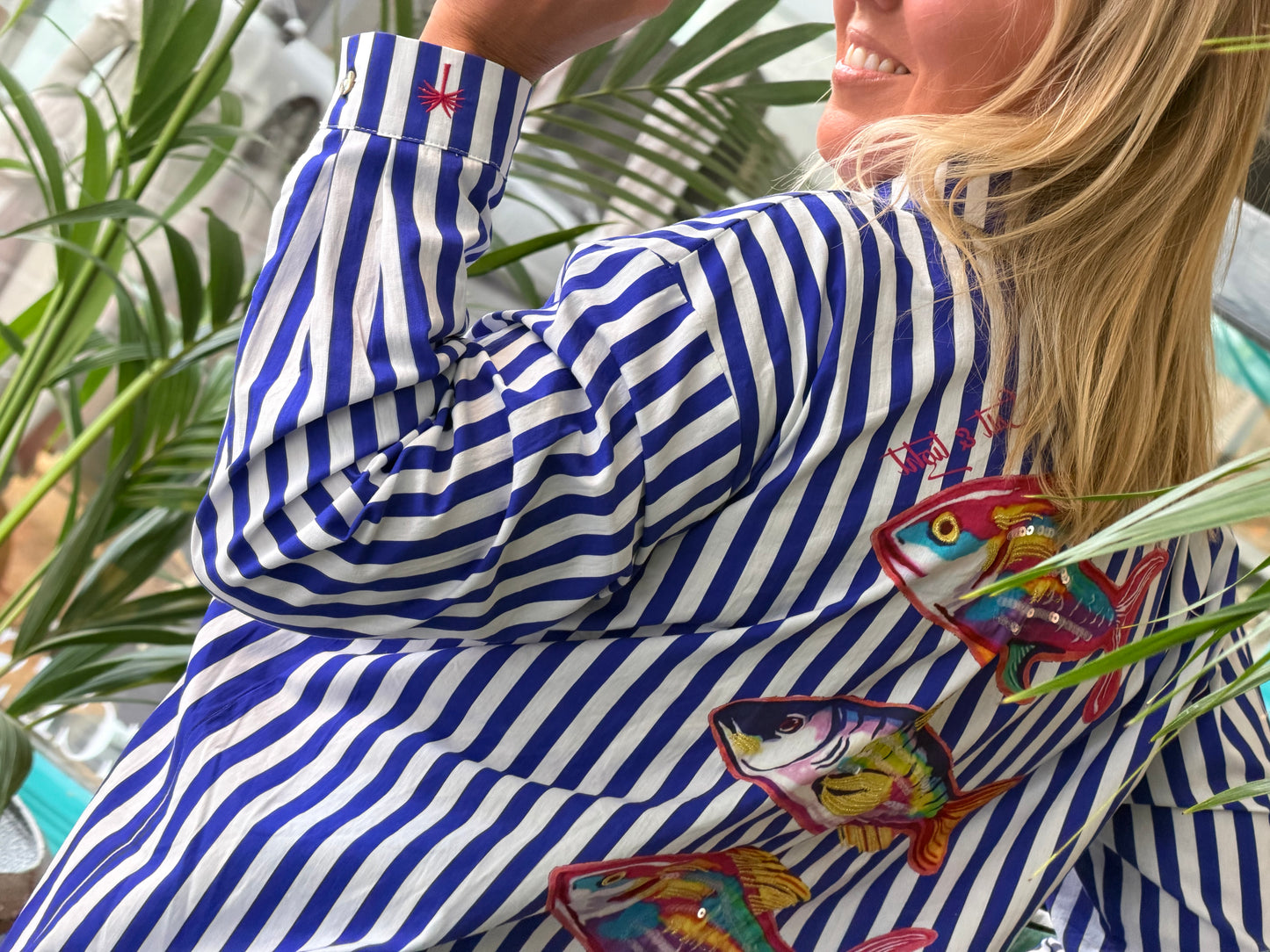 Stripe Rainbow Fish Shirt