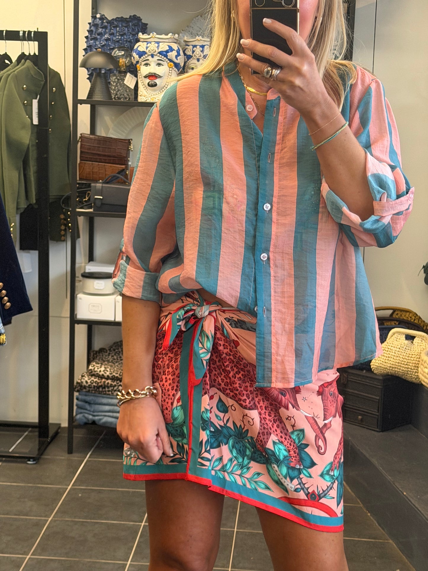 Stripe Shirt - pink & blue by Have One