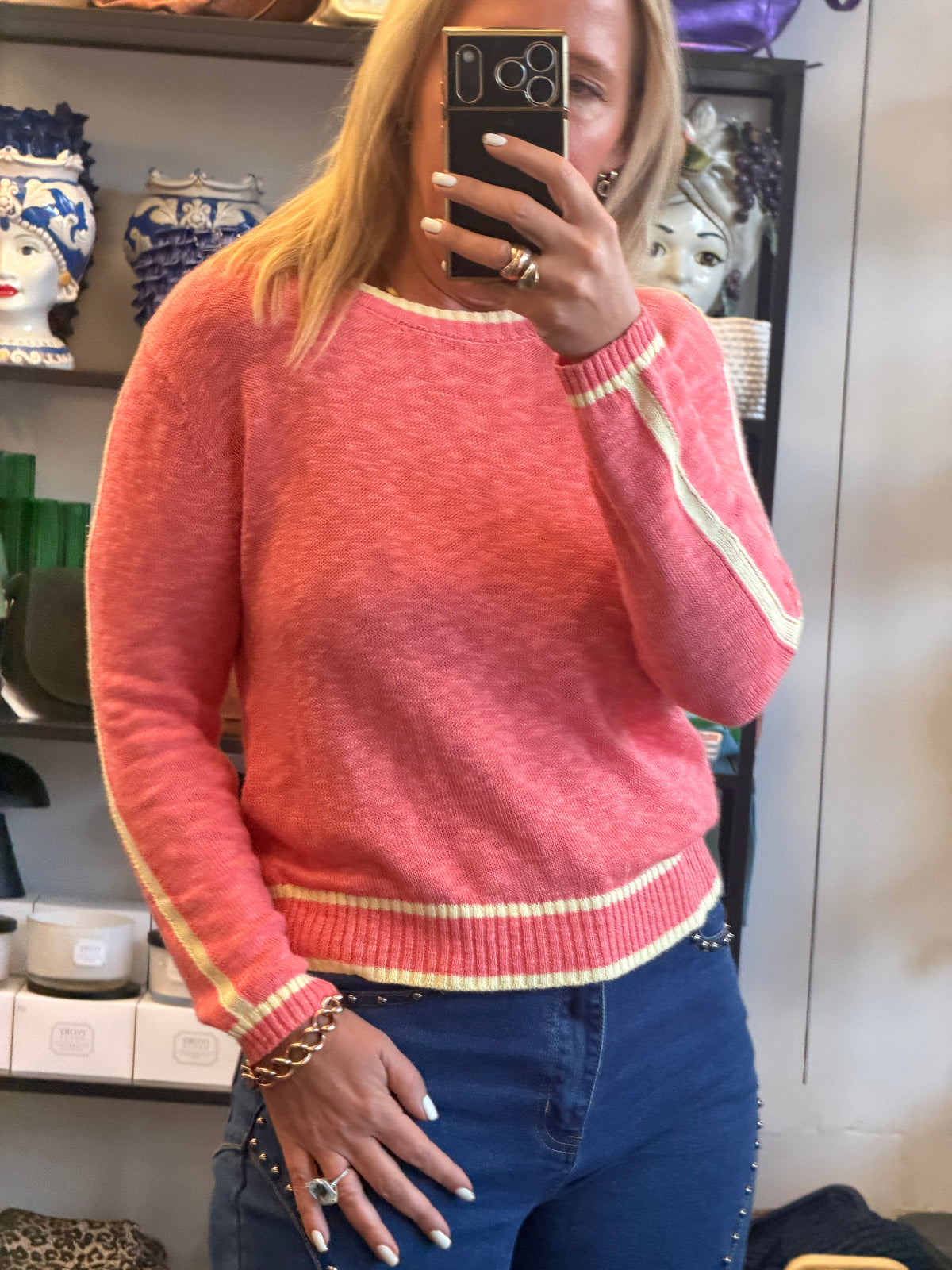 Light Weight Knit- coral