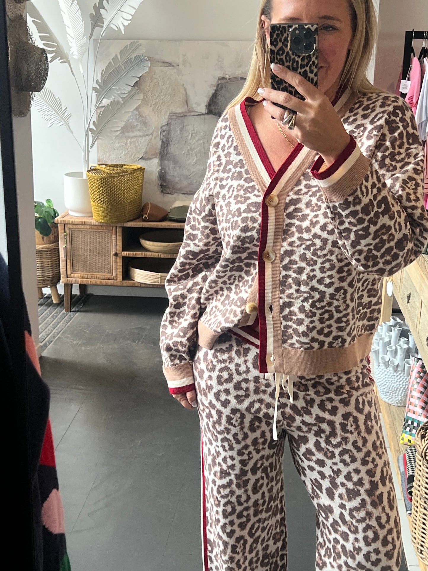 Luxe Leopard Knit Cardi Jacket