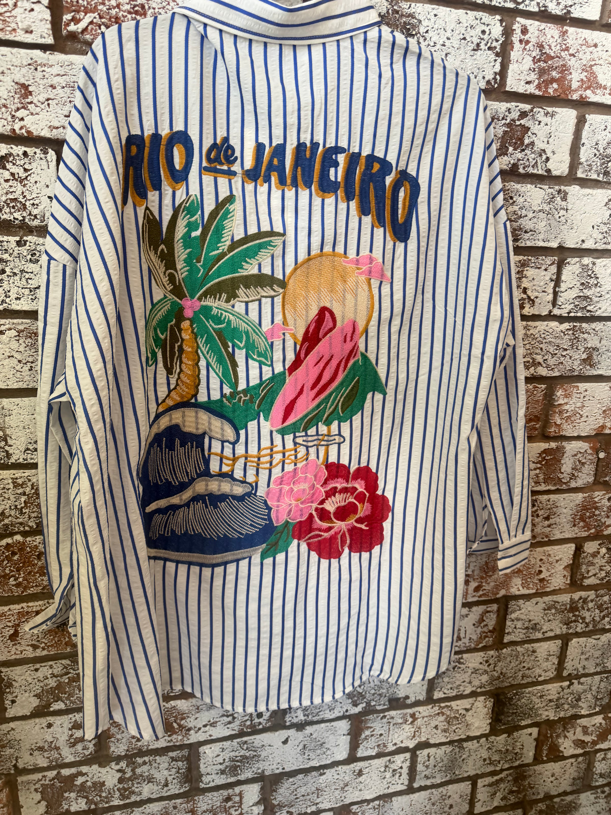 Rio de Janeiro Stripe Shirt - blue