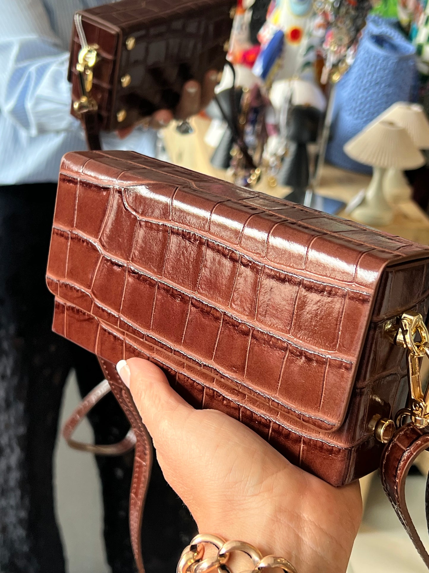 Maison FANLI Leather Margot Box Bag