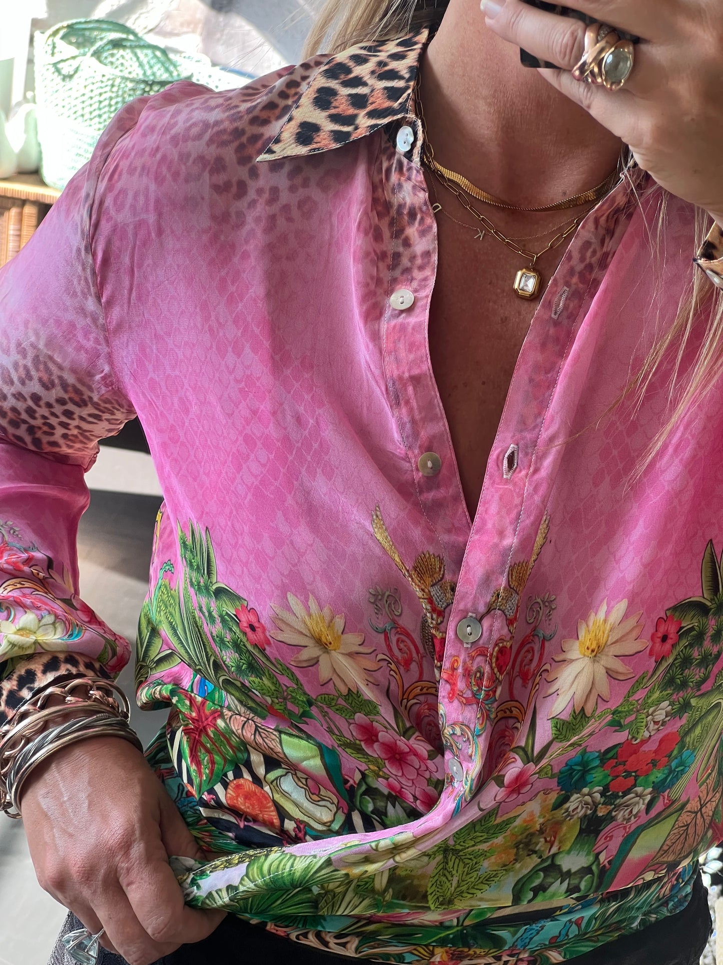 Slinky Resort Shirt - pink