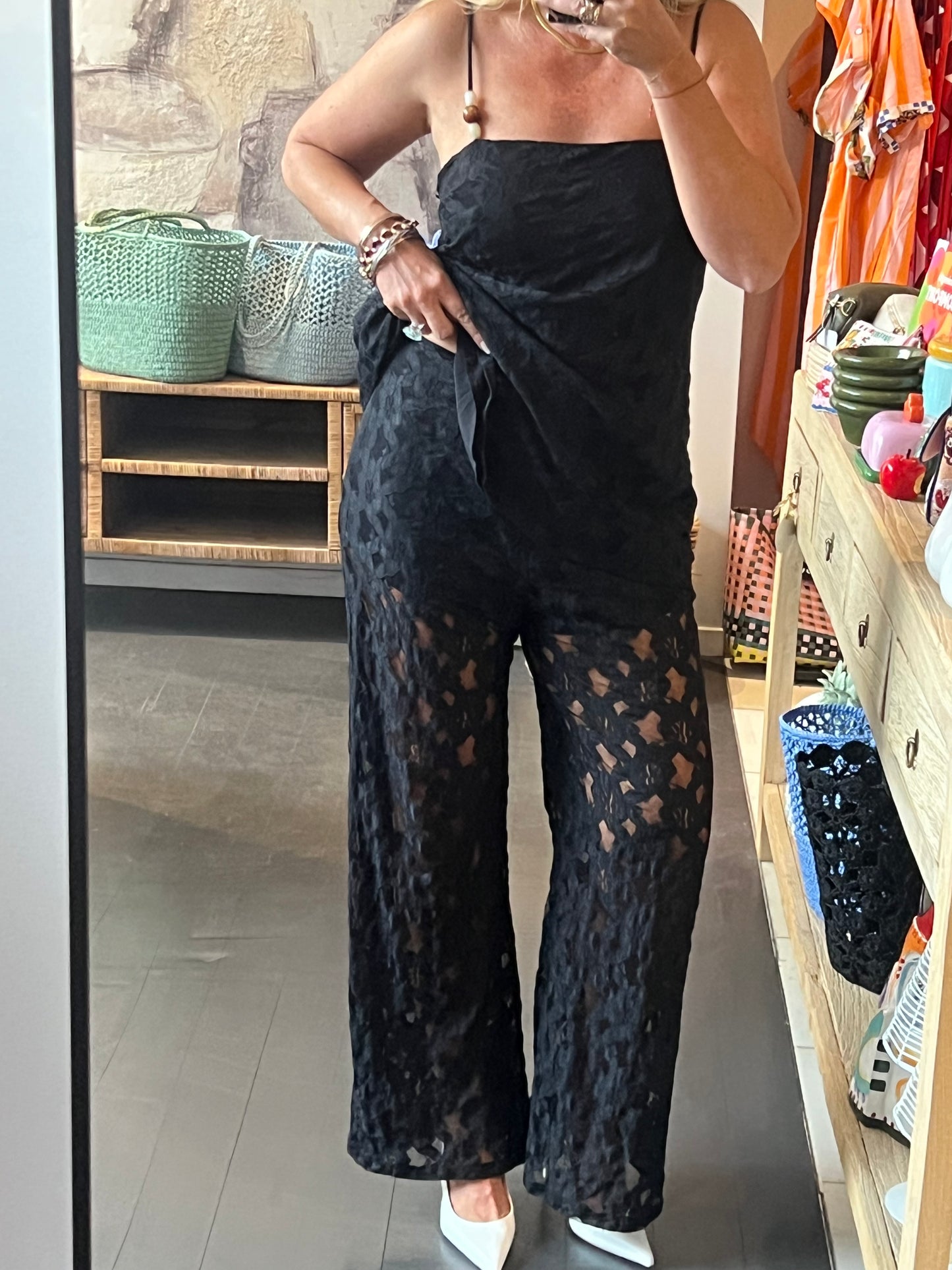 Lace Top & Pant 2 piece Set