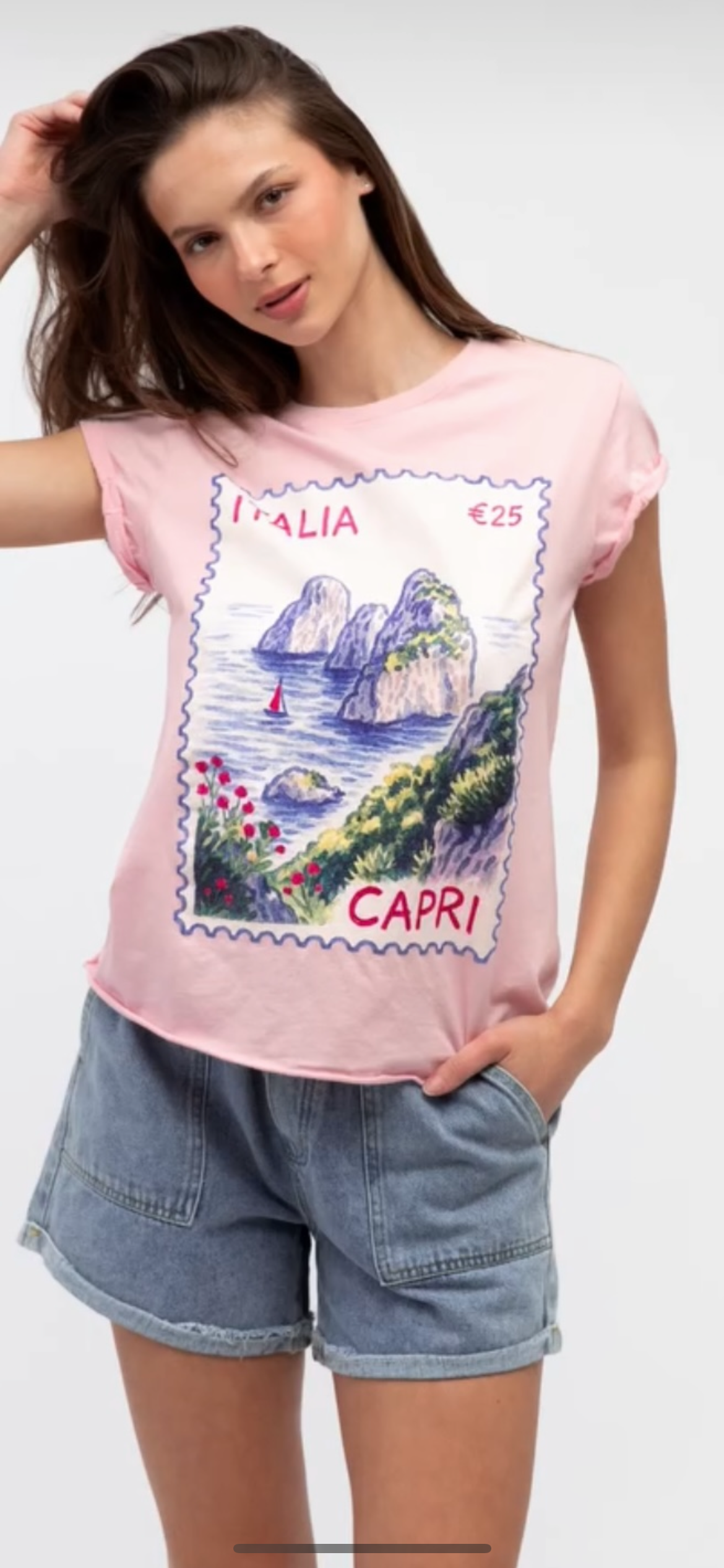 Capri T-Shirt -pink