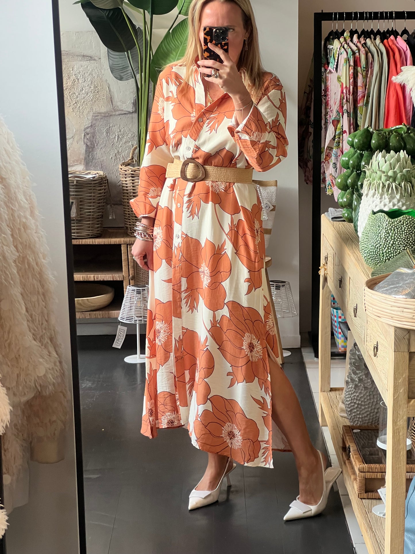 Marigold Maxi Shirt Dress