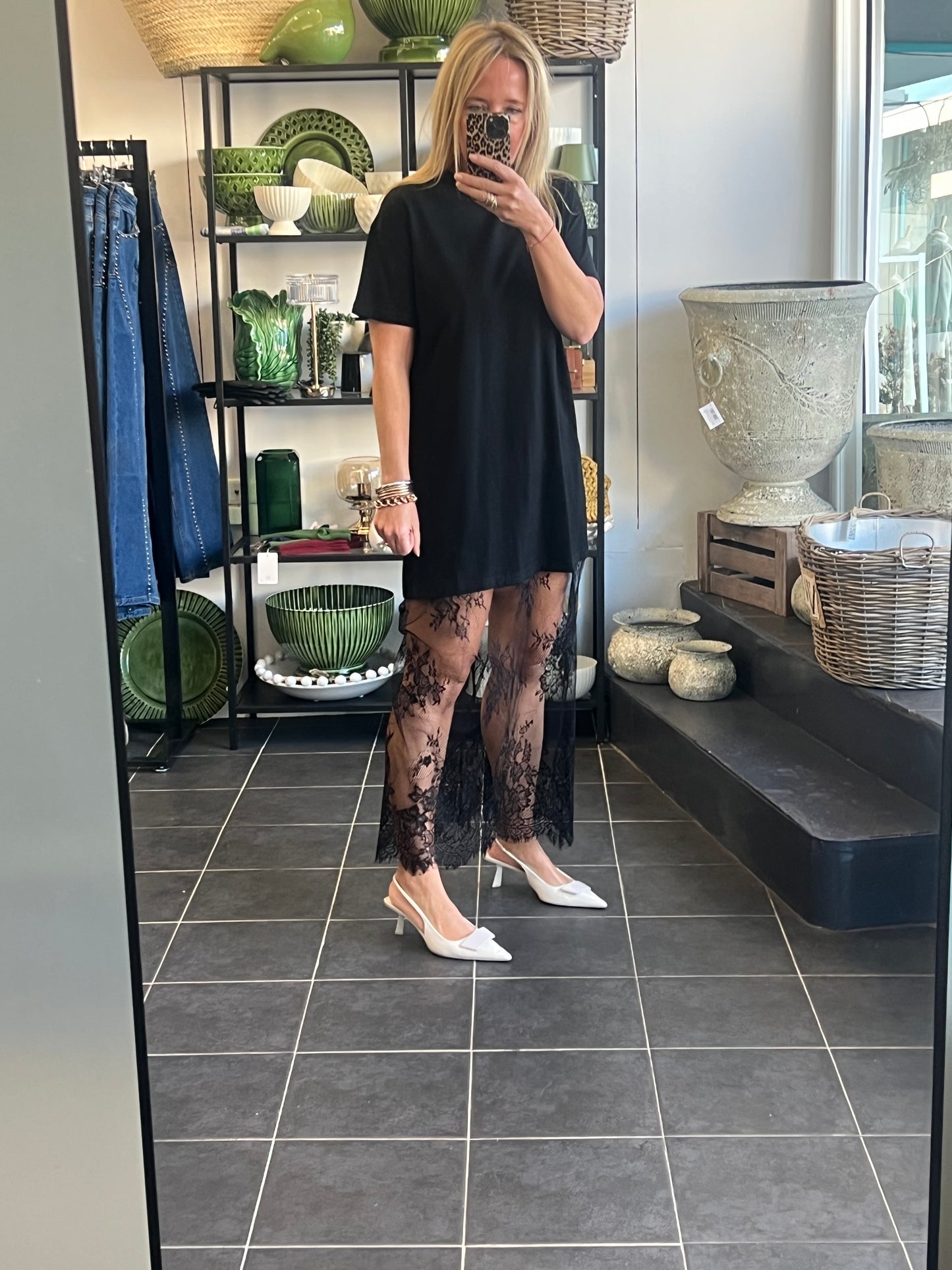 Lace T-Shirt Dress
