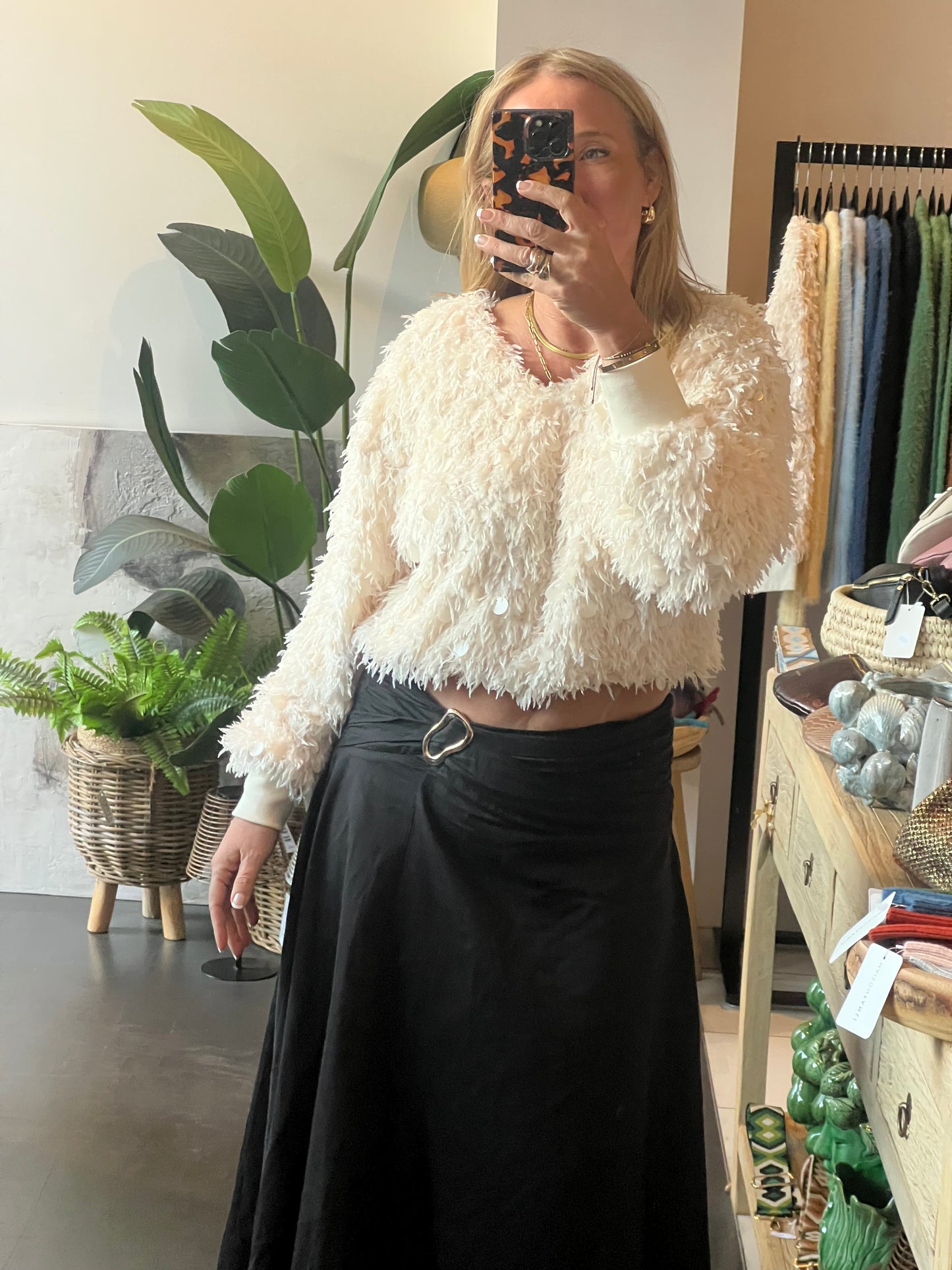 Shimmer & Shake Sequin Top
