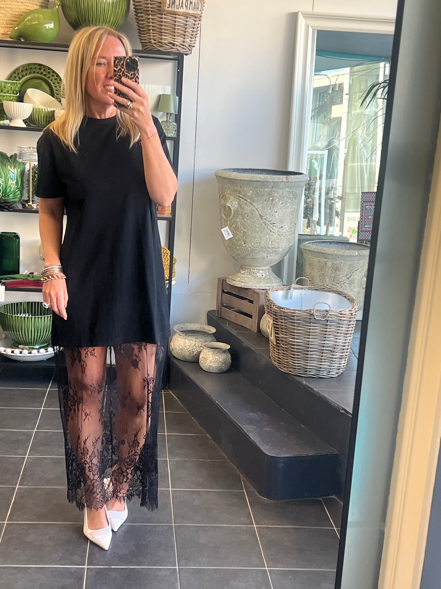 Lace T-Shirt Dress