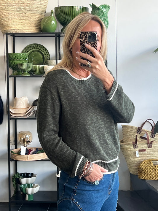 Light Weight Knit- khaki