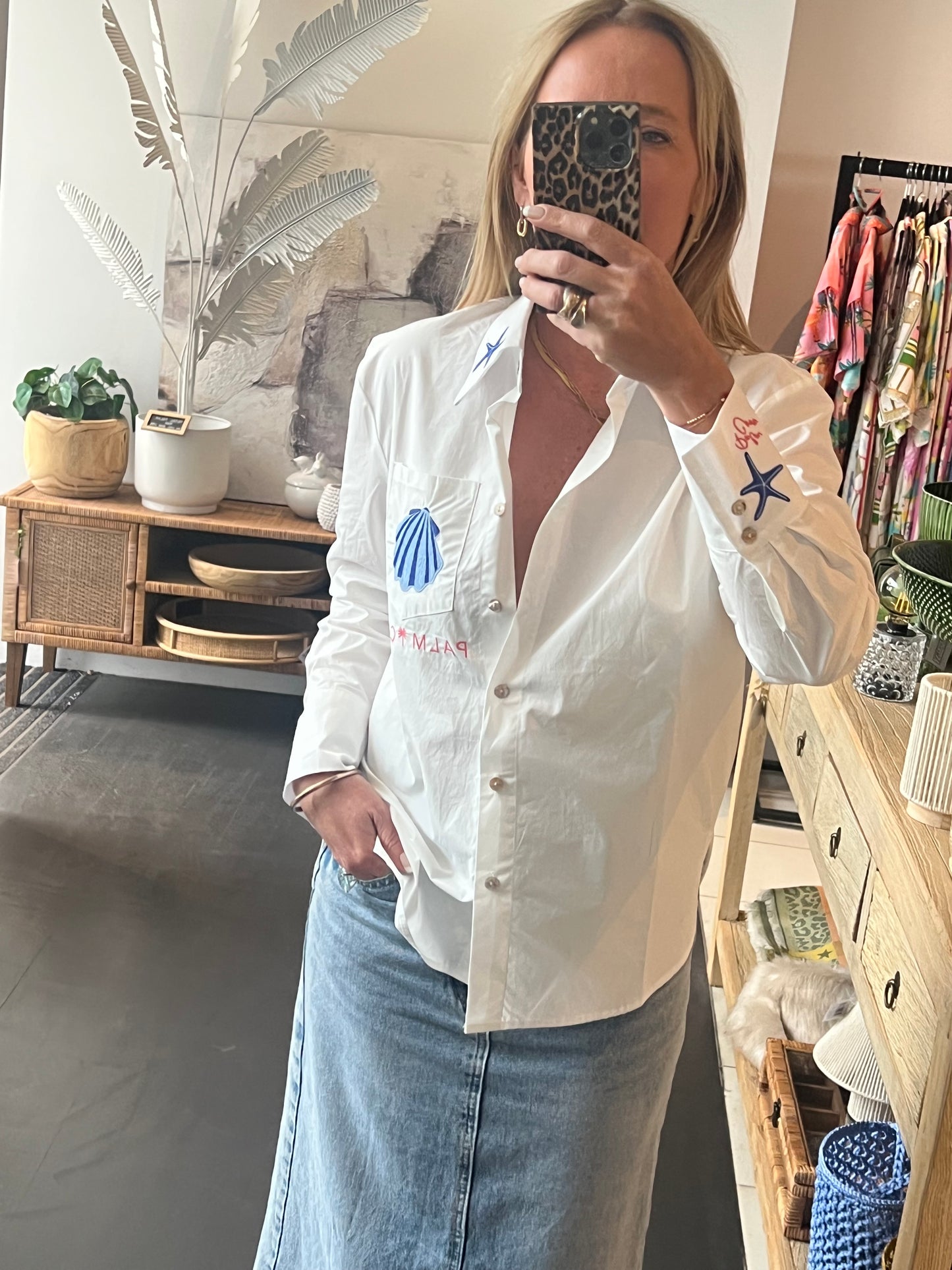 Sea Shells Shirt - blue