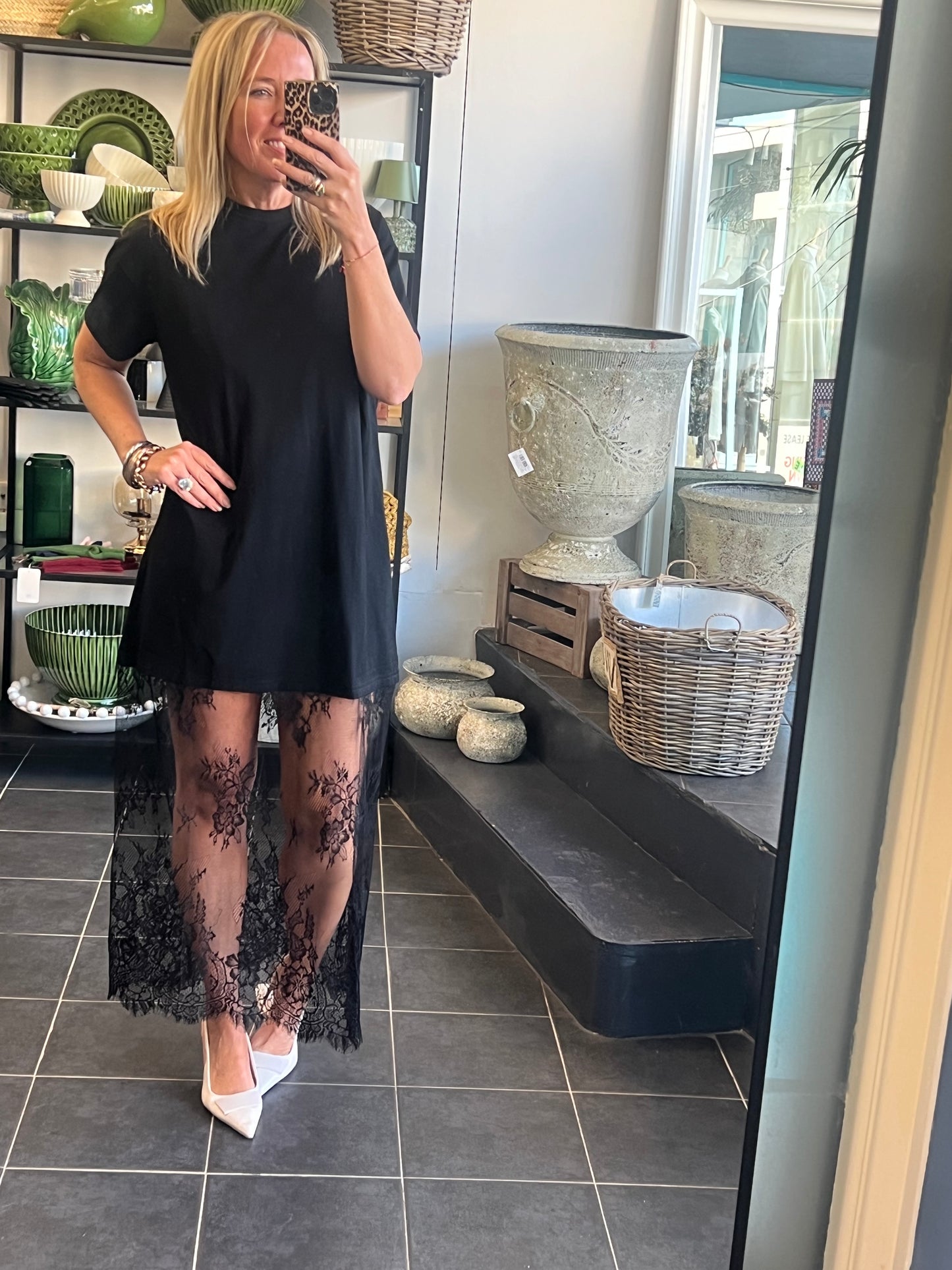 Lace T-Shirt Dress