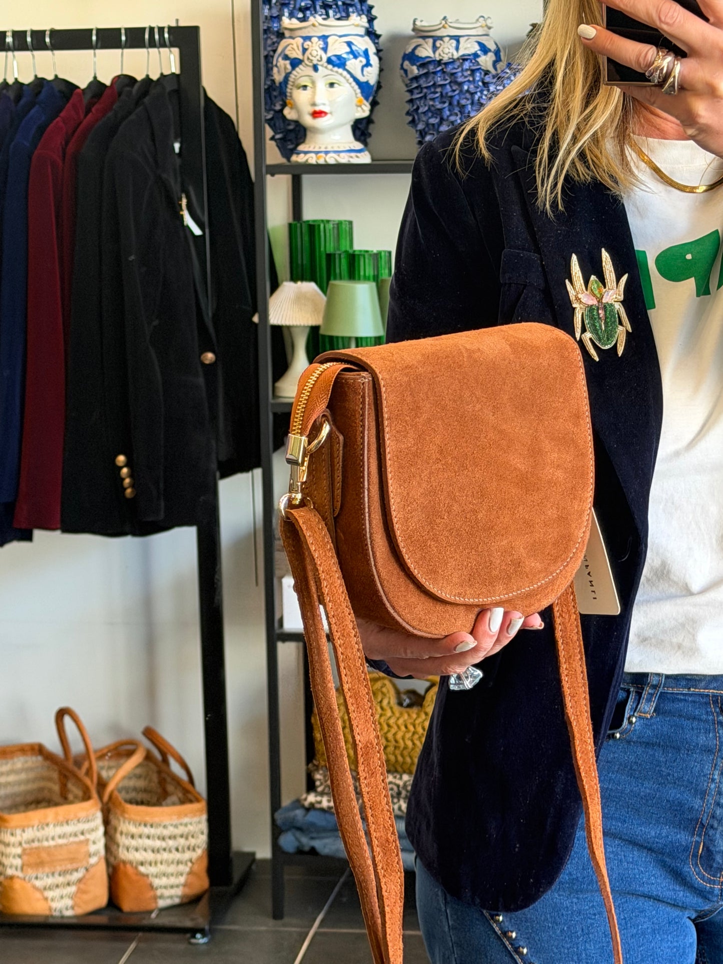 Maison FANLI Leather Gabrielle bag