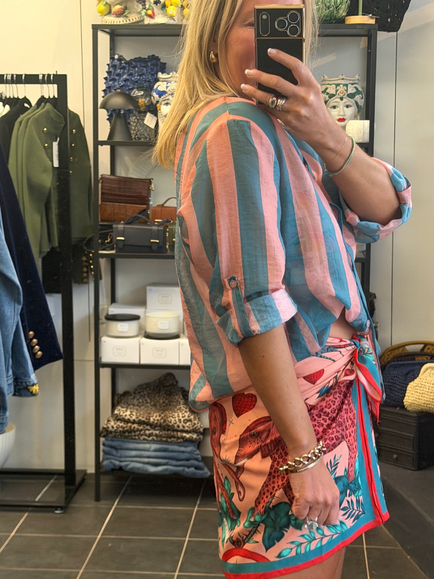 Stripe Shirt - pink & blue by Have One