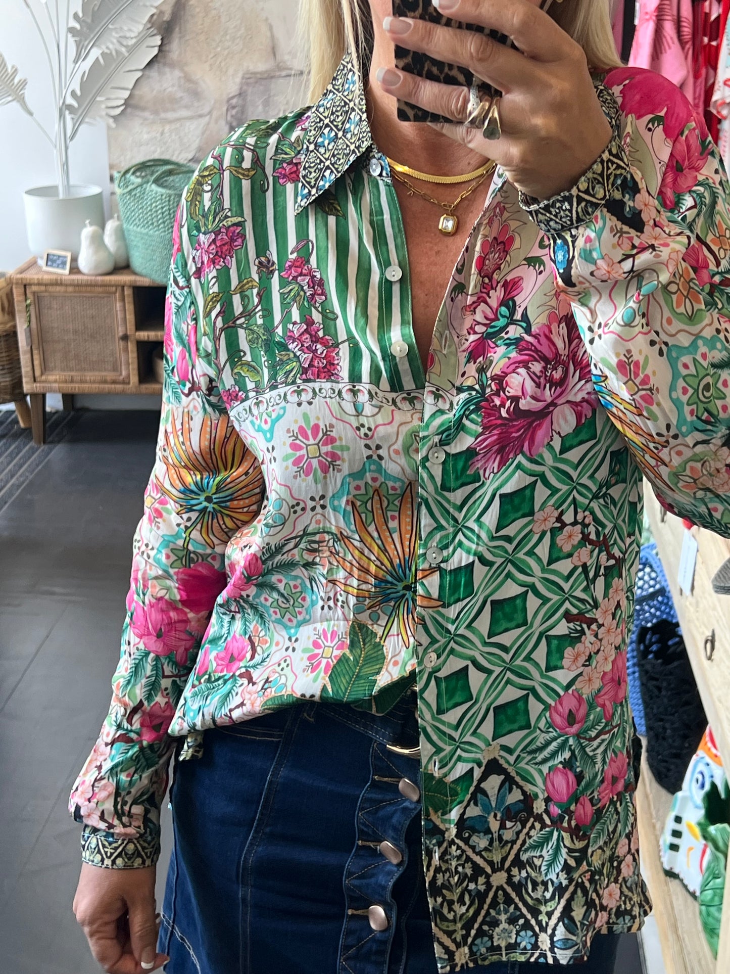 Slinky Resort Shirt - green