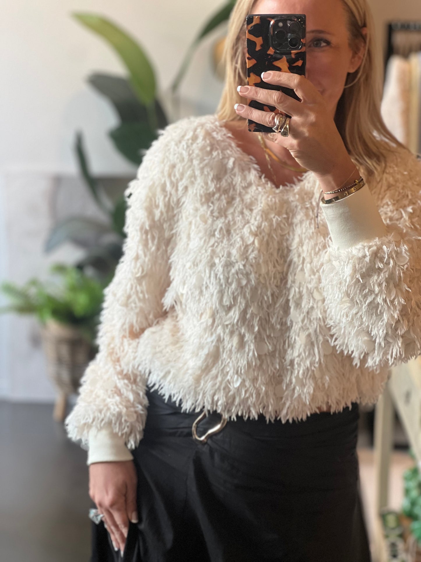Shimmer & Shake Sequin Top