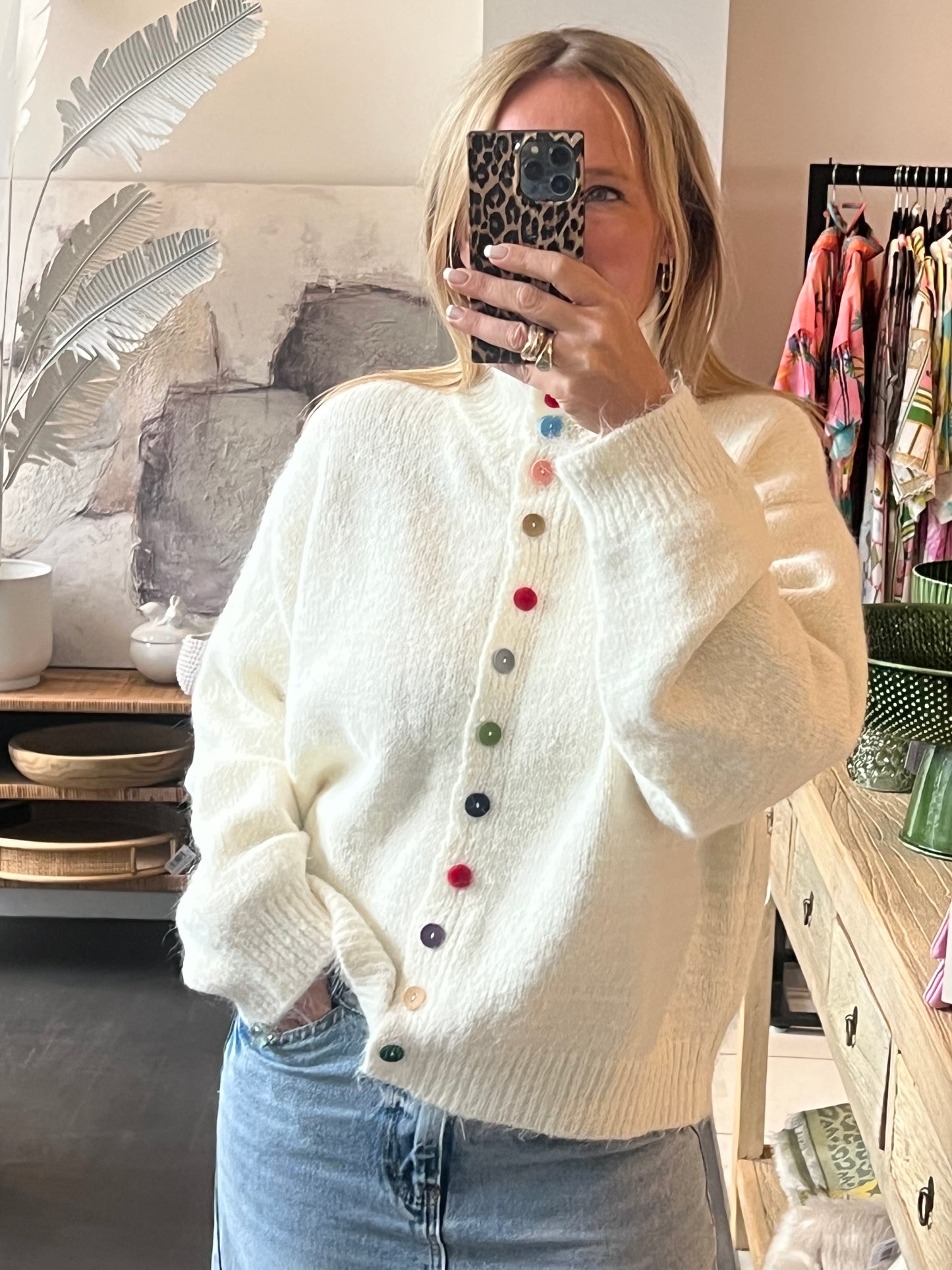 Button Cardi Knit
