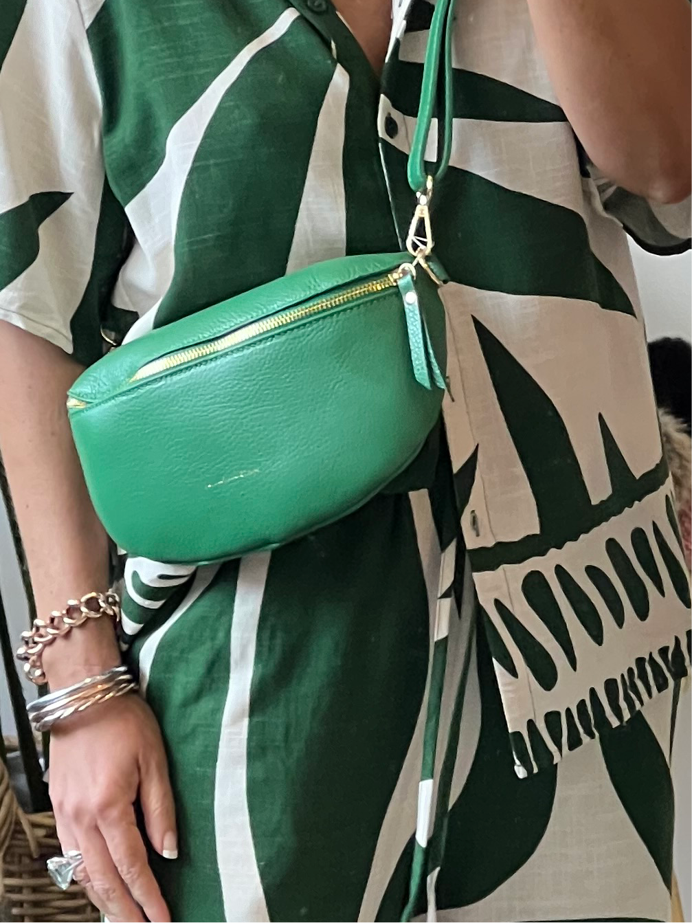 Maison FANLI leather cross body bum bag