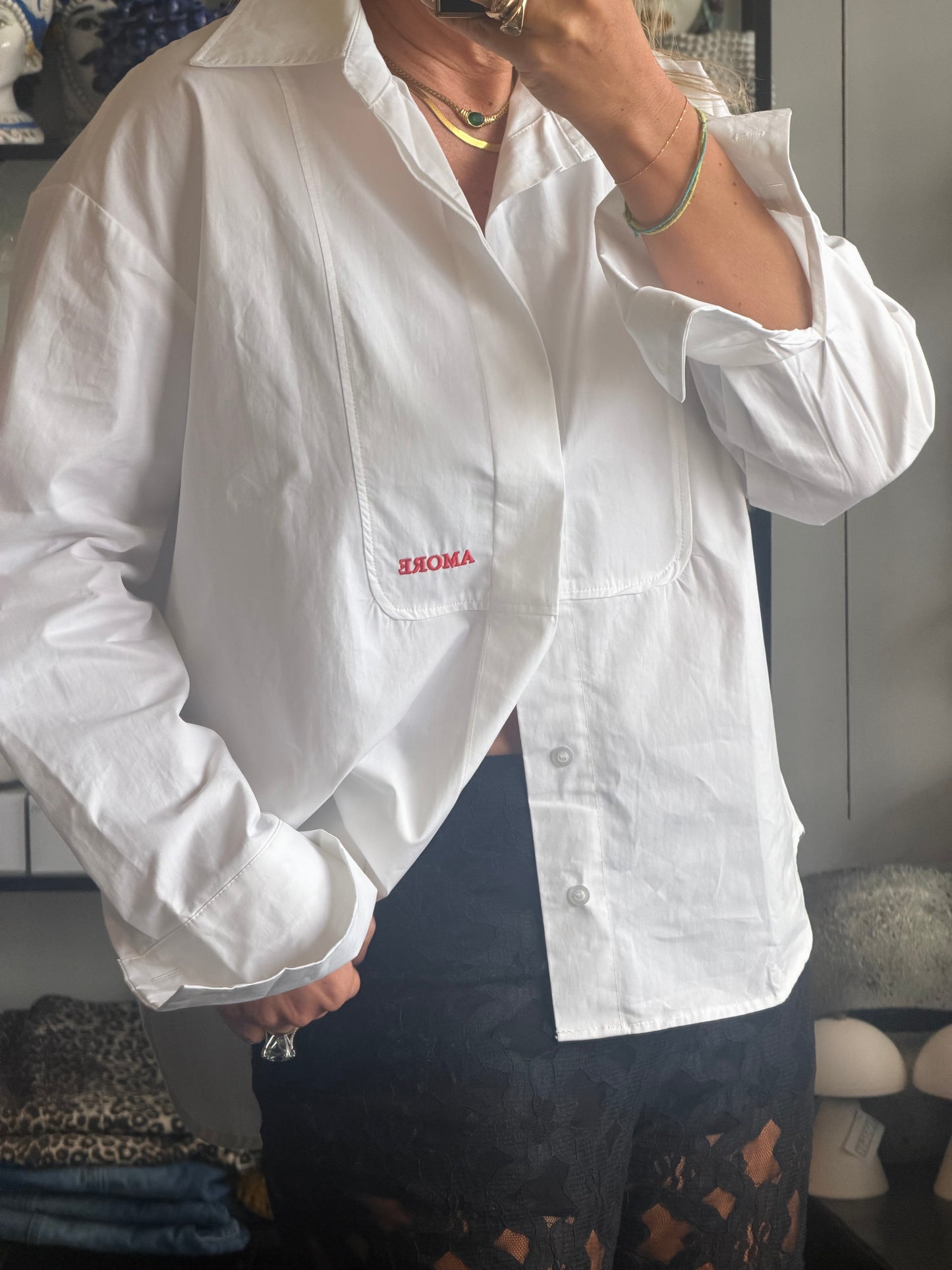 Amore Crisp White Shirt