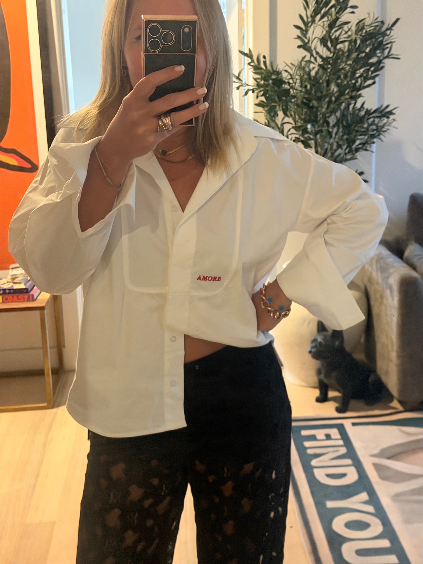 Amore Crisp White Shirt