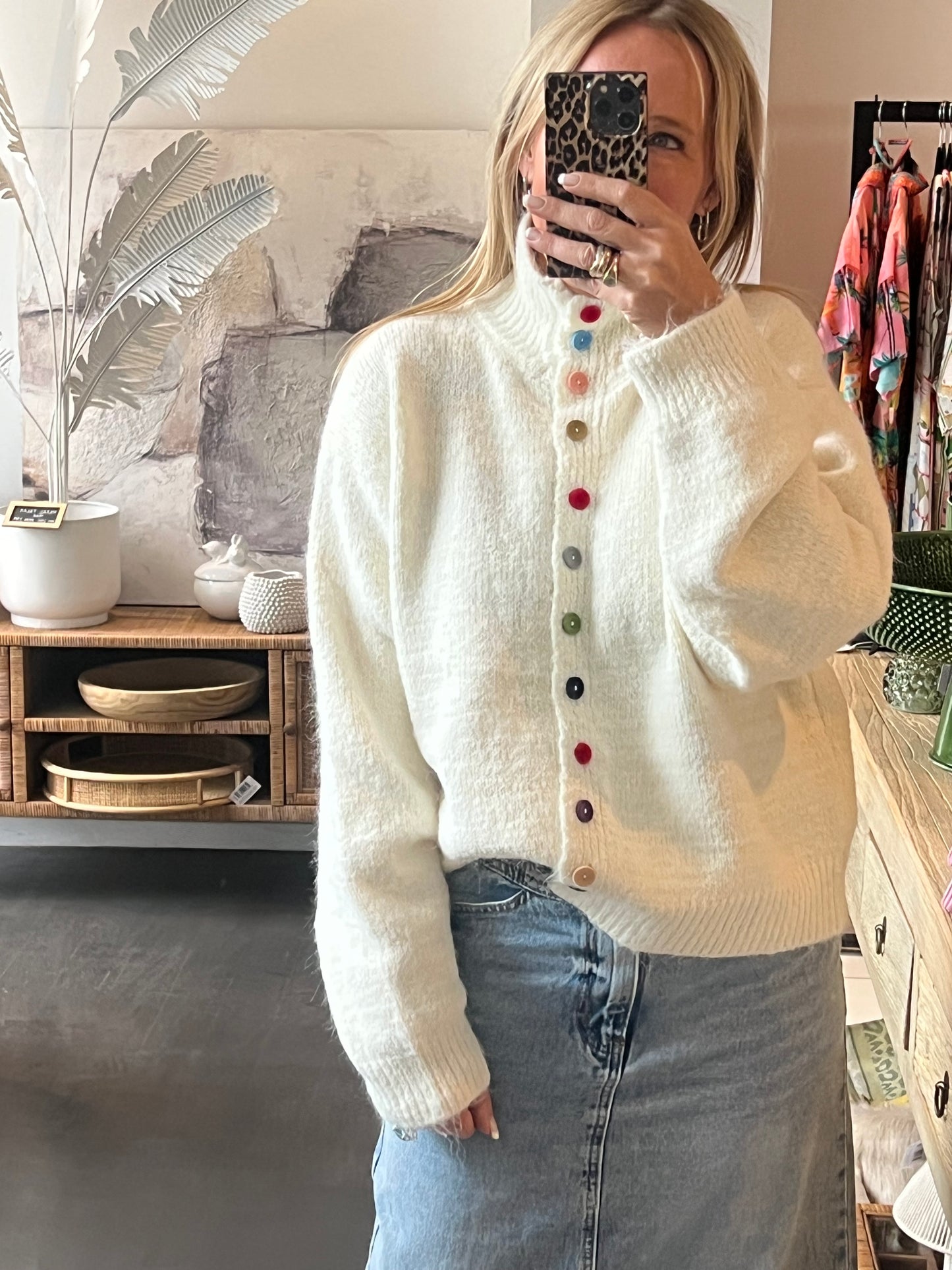 Button Cardi Knit
