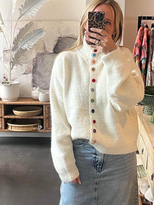 Button Cardi Knit