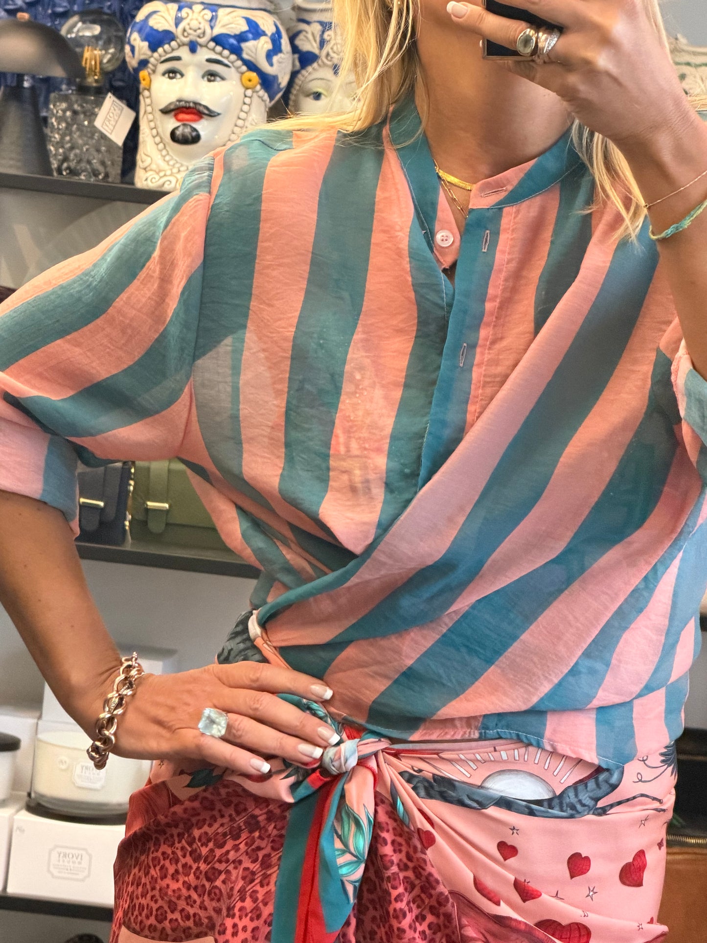Stripe Shirt - pink & blue by Have One