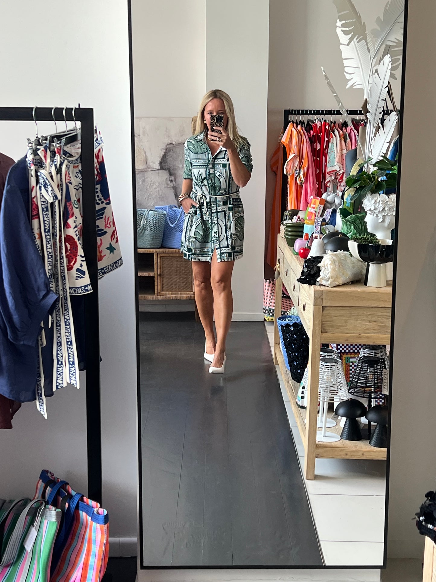 Costa Rica Linen Shirt Dress
