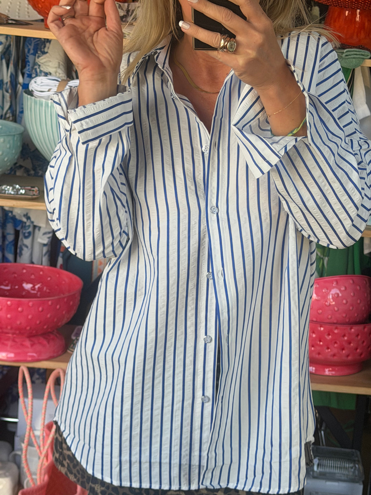 Rio de Janeiro Stripe Shirt - blue