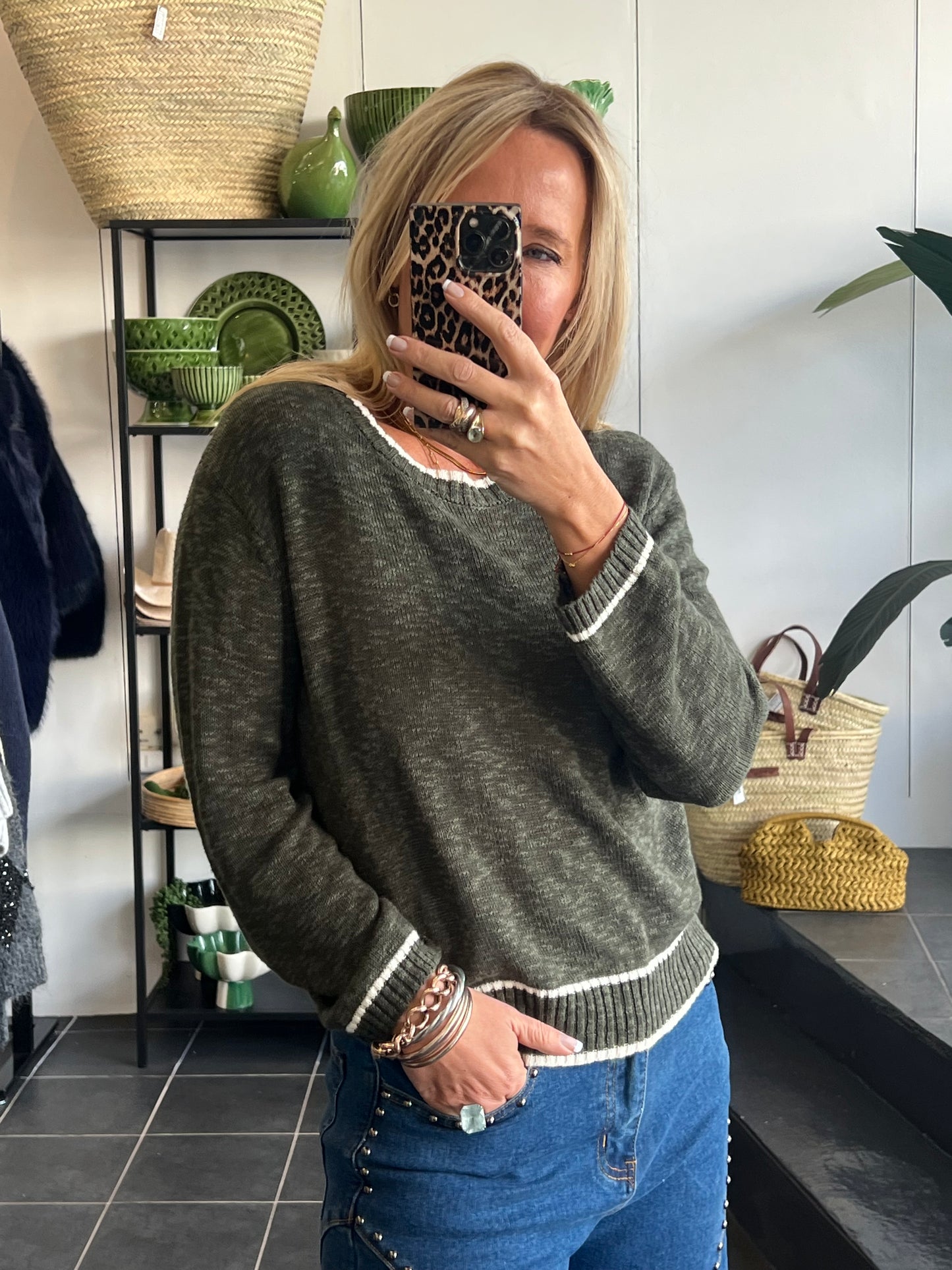 Light Weight Knit- khaki