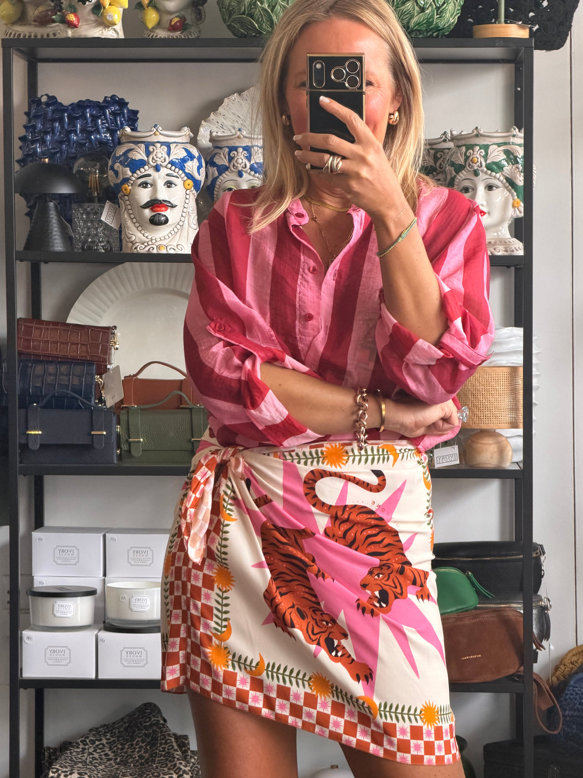 Mini Wrap Skirt- pink by Have One