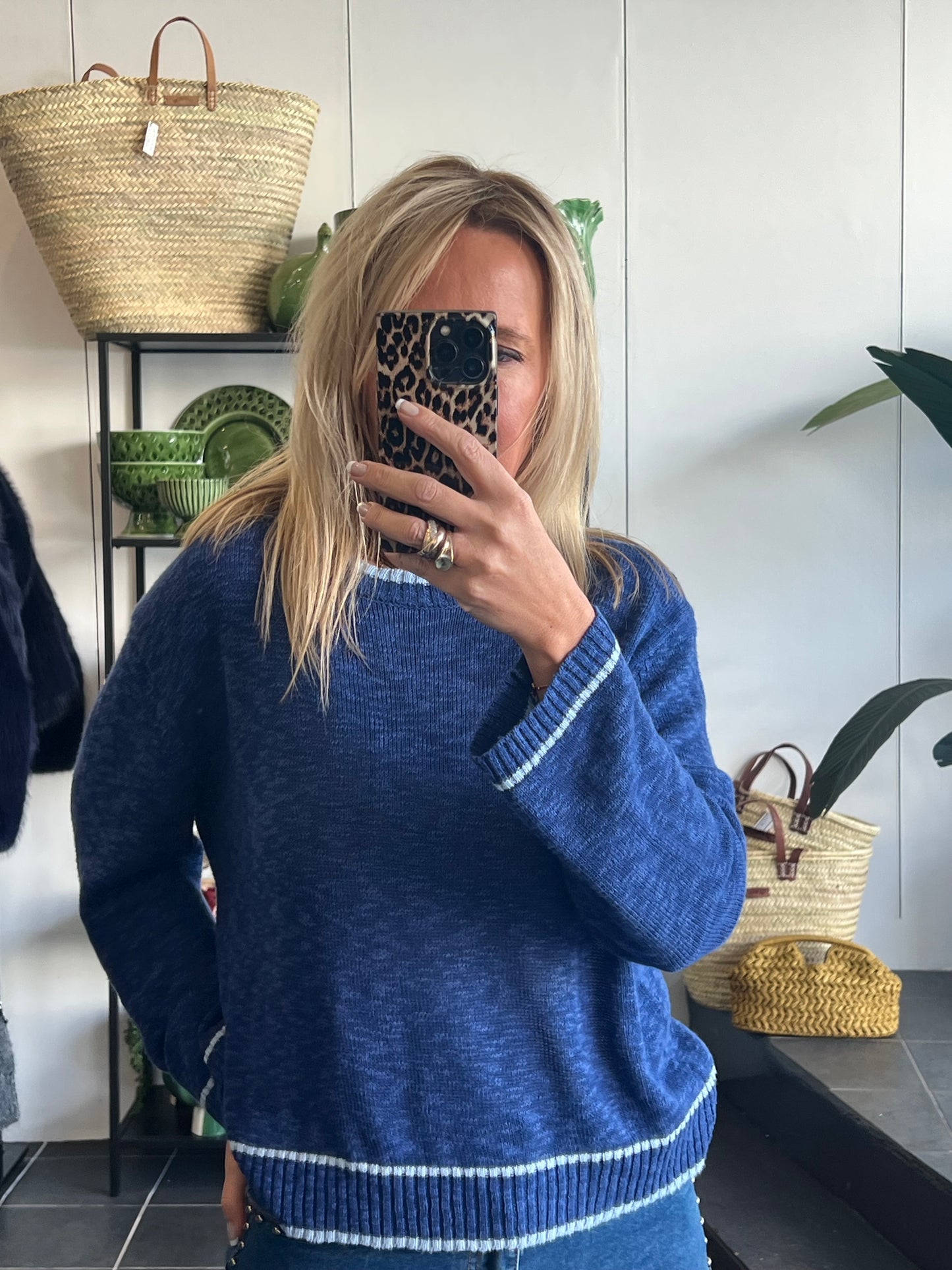 Light Weight Knit- blue