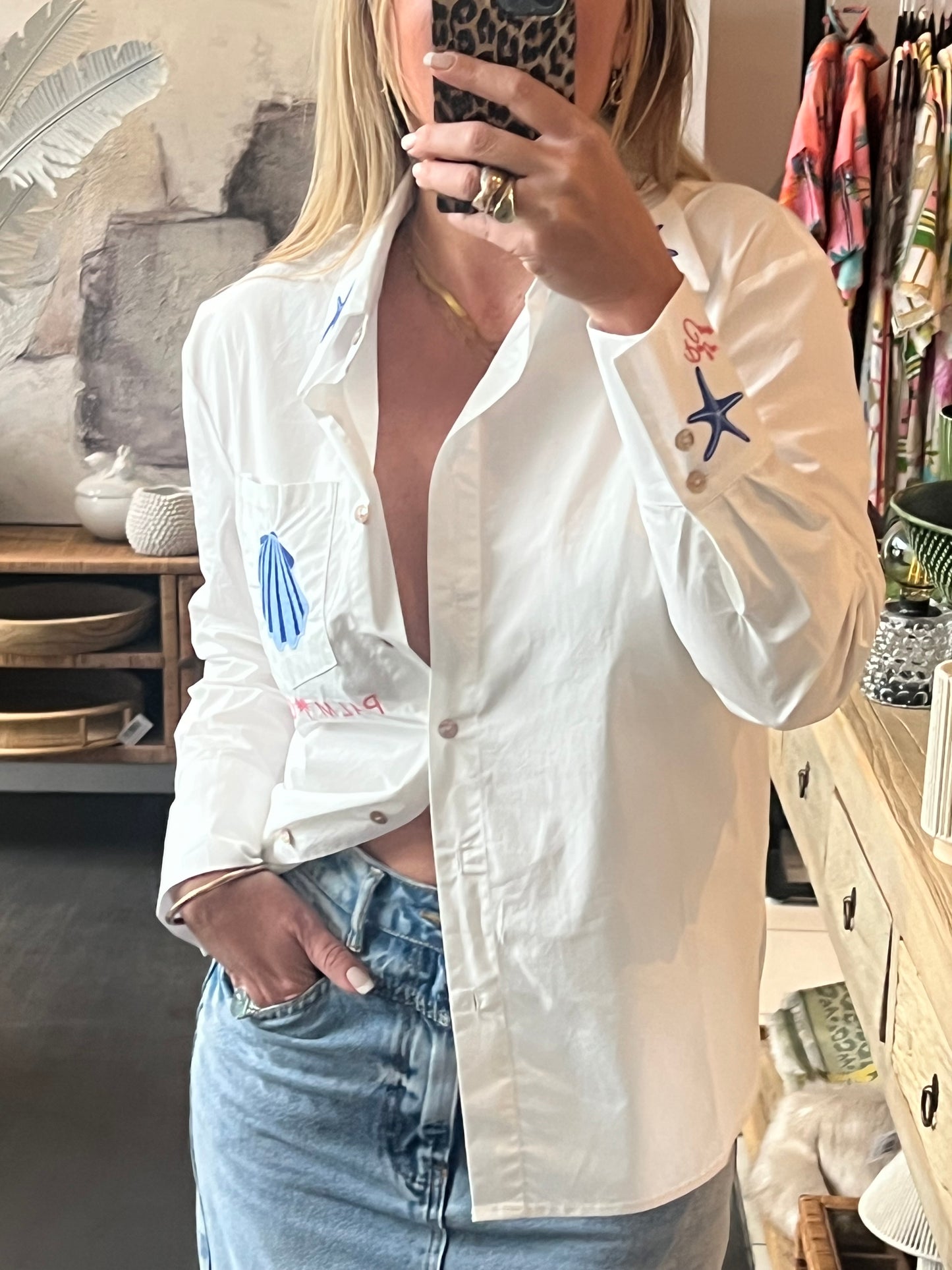 Sea Shells Shirt - blue
