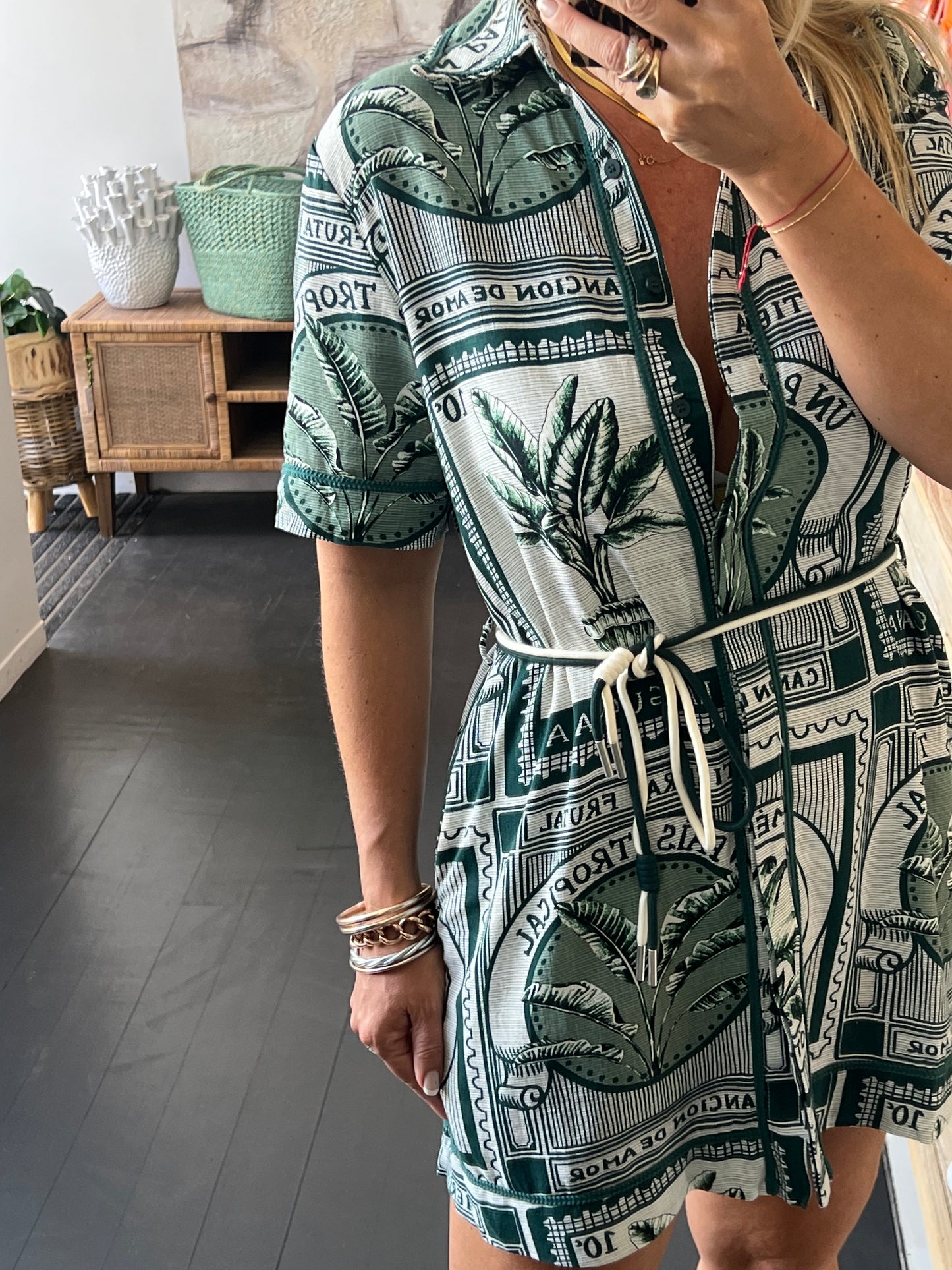Costa Rica Linen Shirt Dress