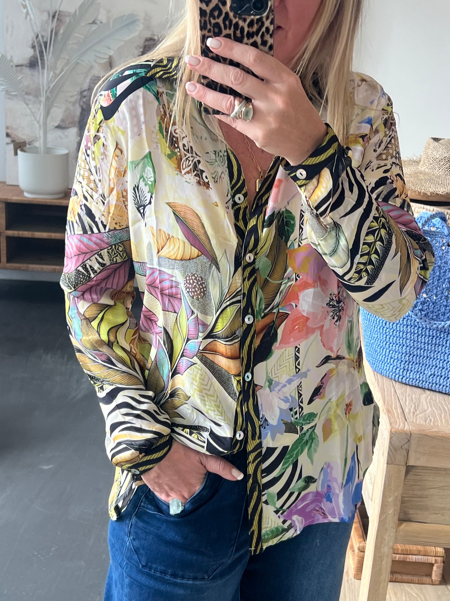 Slinky Resort Shirt - chartreuse