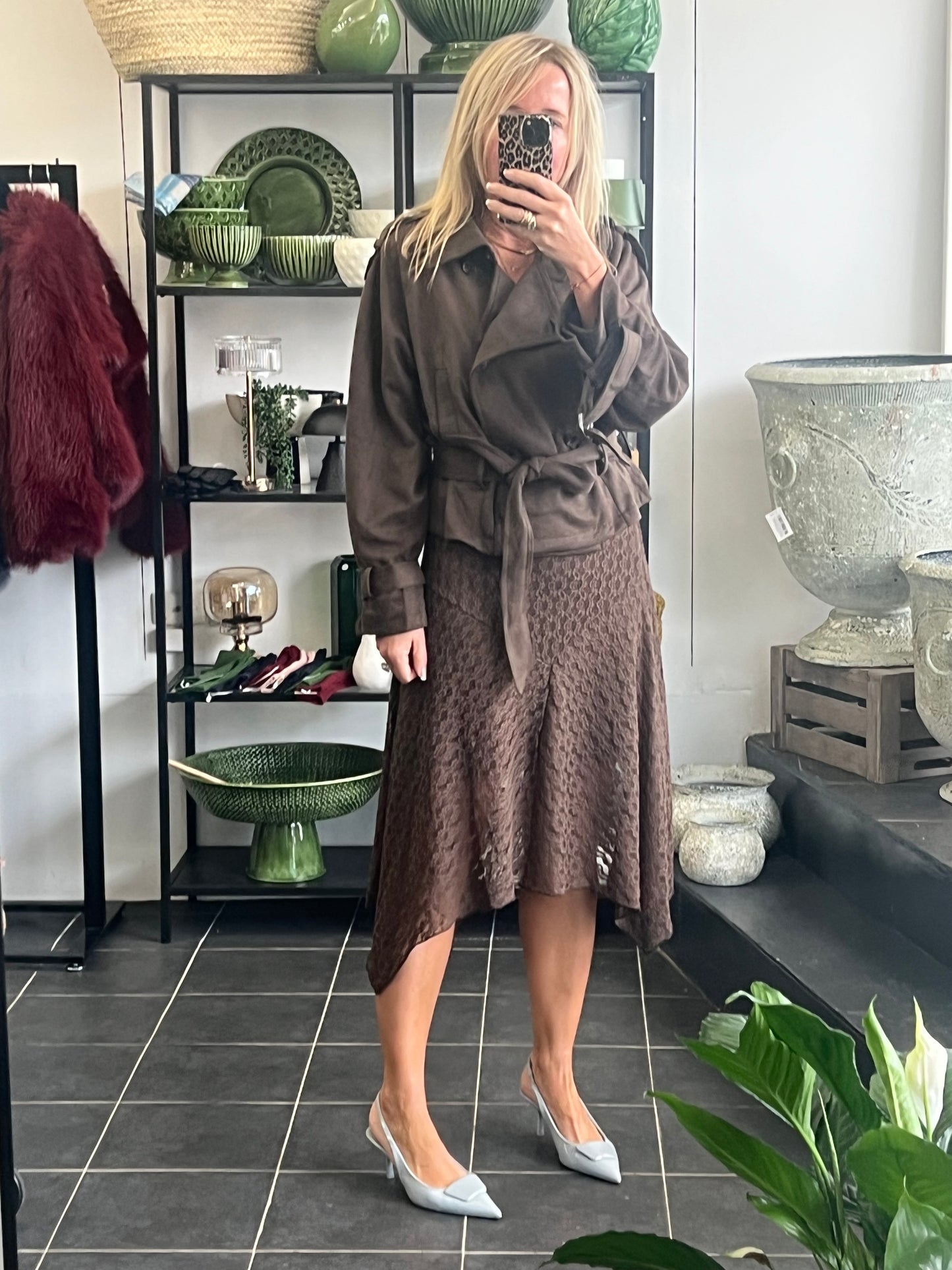Cropped Trench Jacket