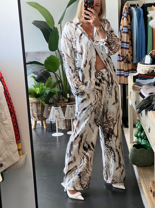 Snow Fox Top & Pants Set