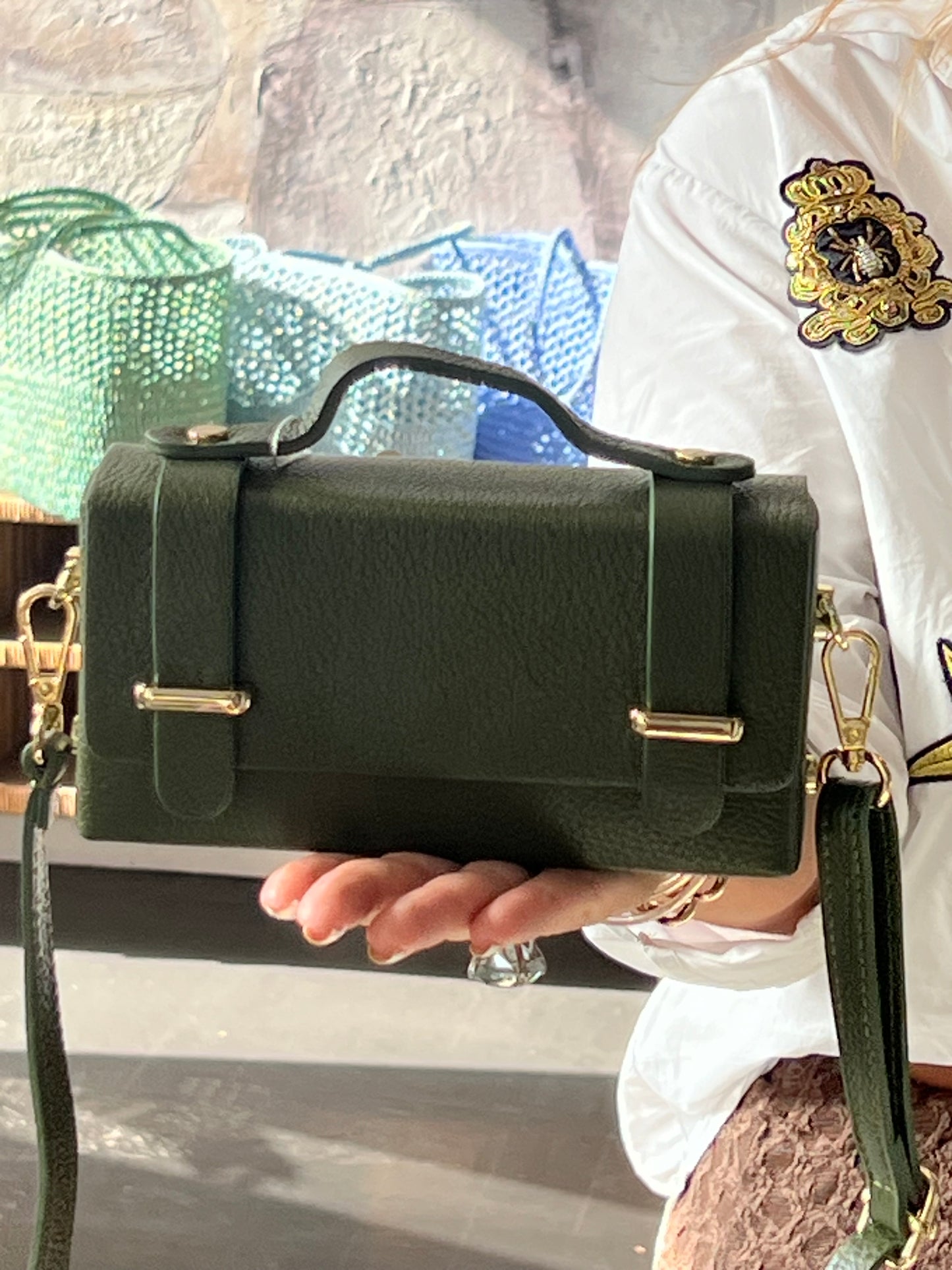 Maison FANLI Leather Margot Box Bag